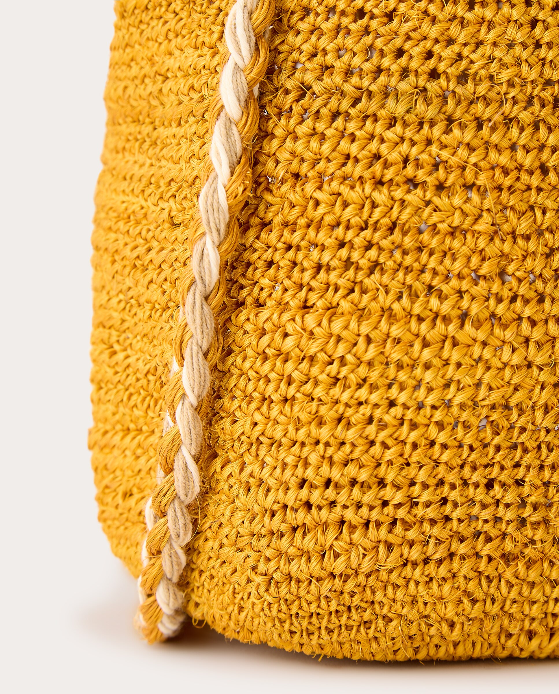 Bolso de rafia liso - Amarillo Amarillo-4