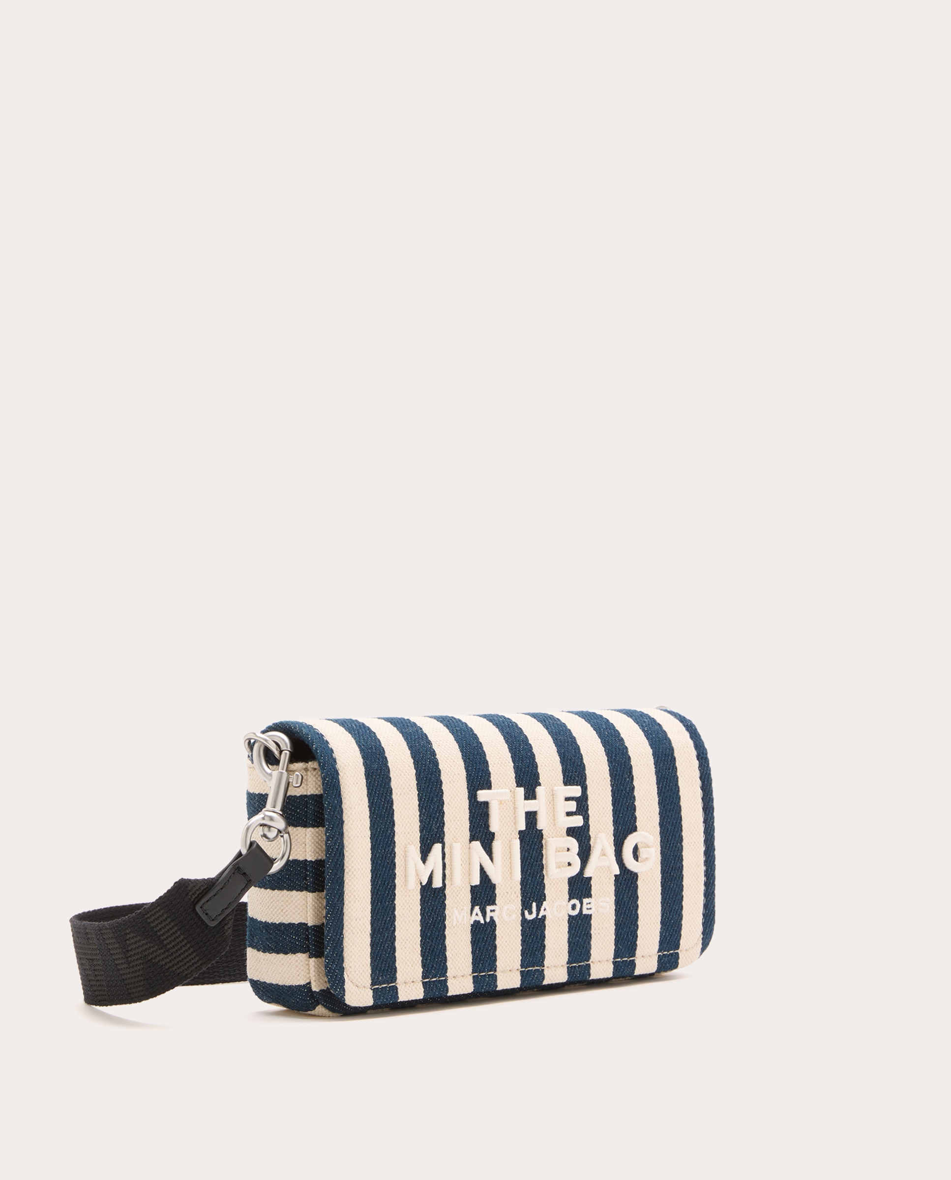 Mala a Tiracolo Mini Bag Stripe Canvas Azul-3
