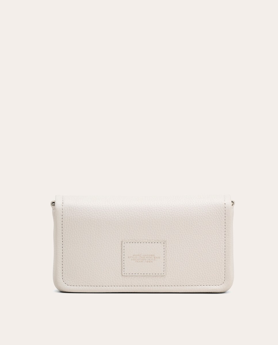 Mala a Tiracolo Mini Crossbody em Pele Branco-4