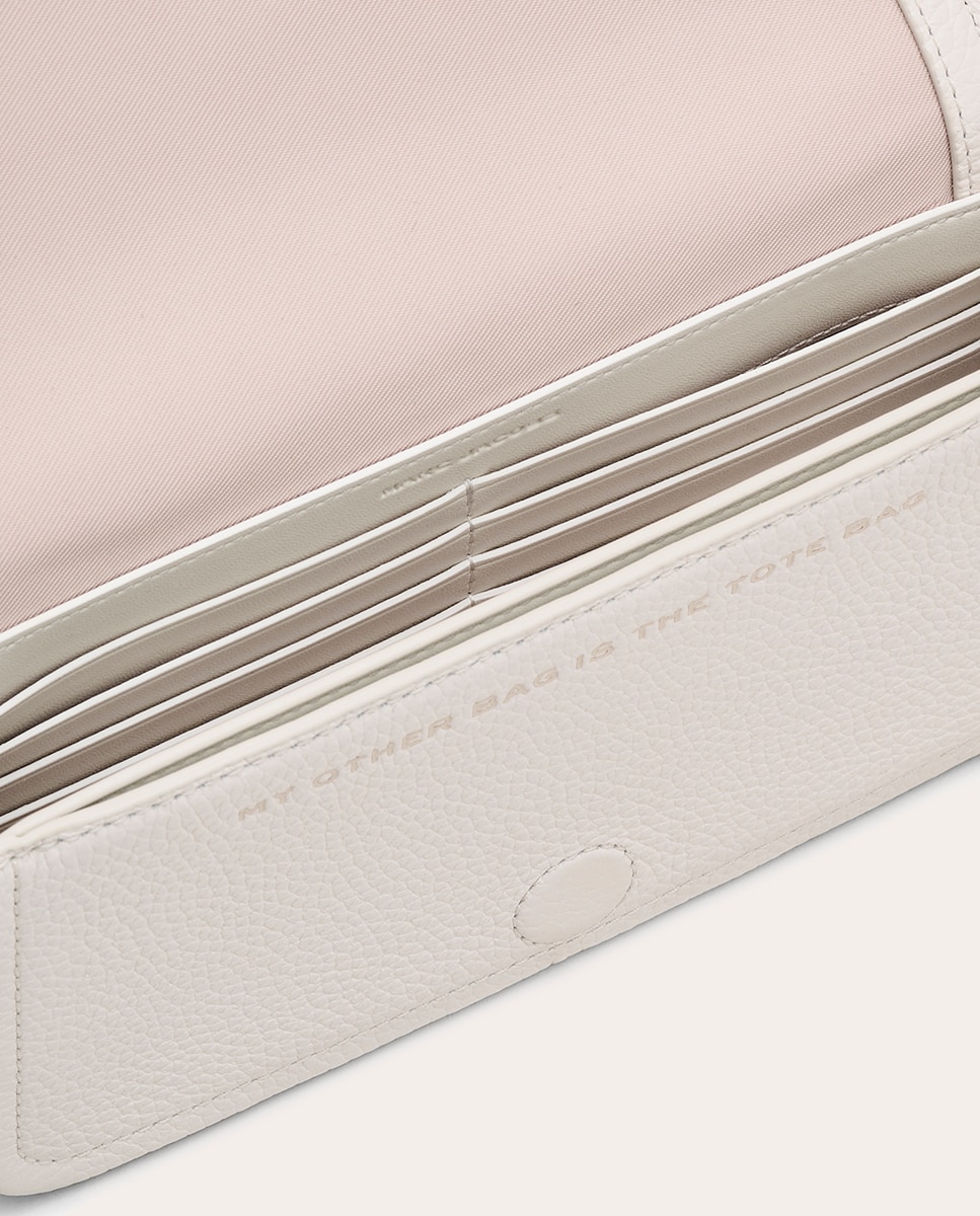 Mala a Tiracolo Mini Crossbody em Pele Branco-7