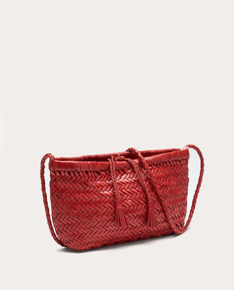 Mala de Ombro Minsu Bag em Pele Laranja-2