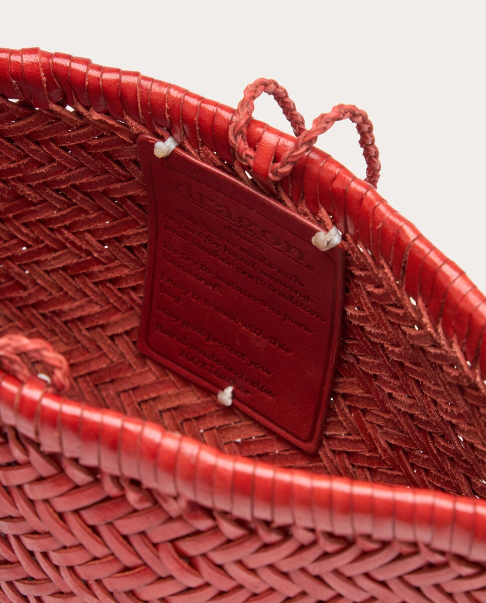 Mala de Ombro Minsu Bag em Pele Laranja-3