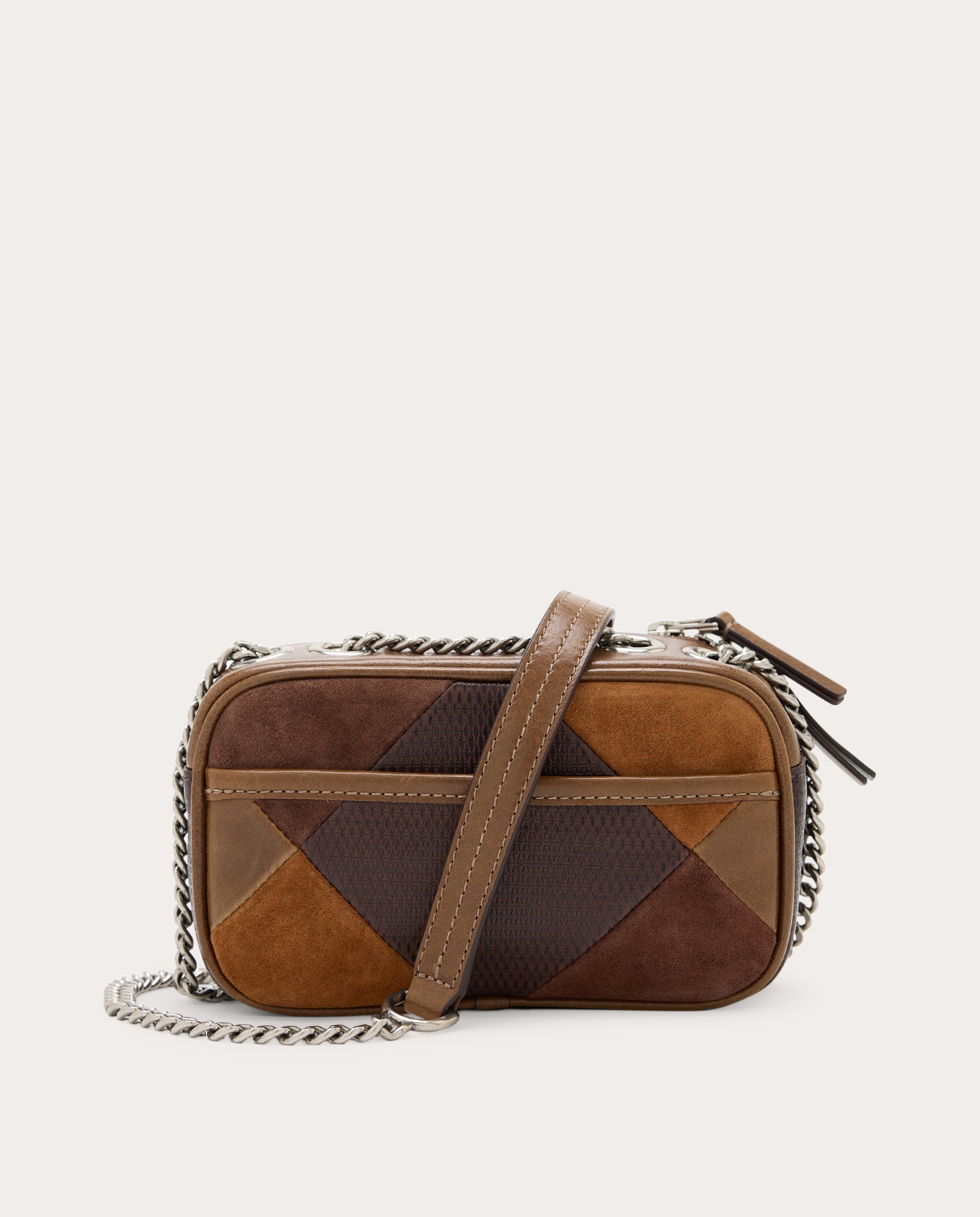 Mala de Ombro The Sack de Camurça Castanho-2