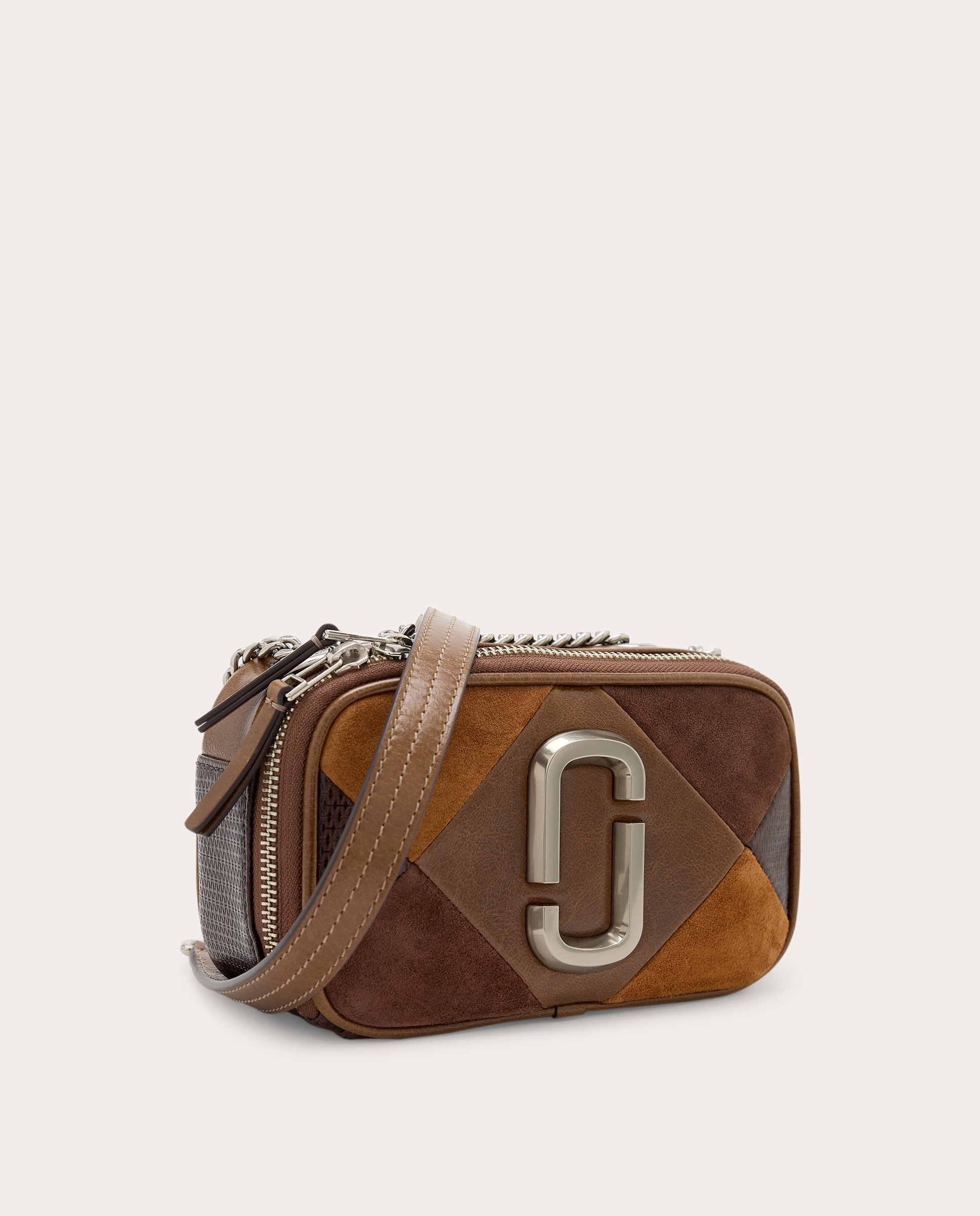 Mala de Ombro The Sack de Camurça Castanho-3