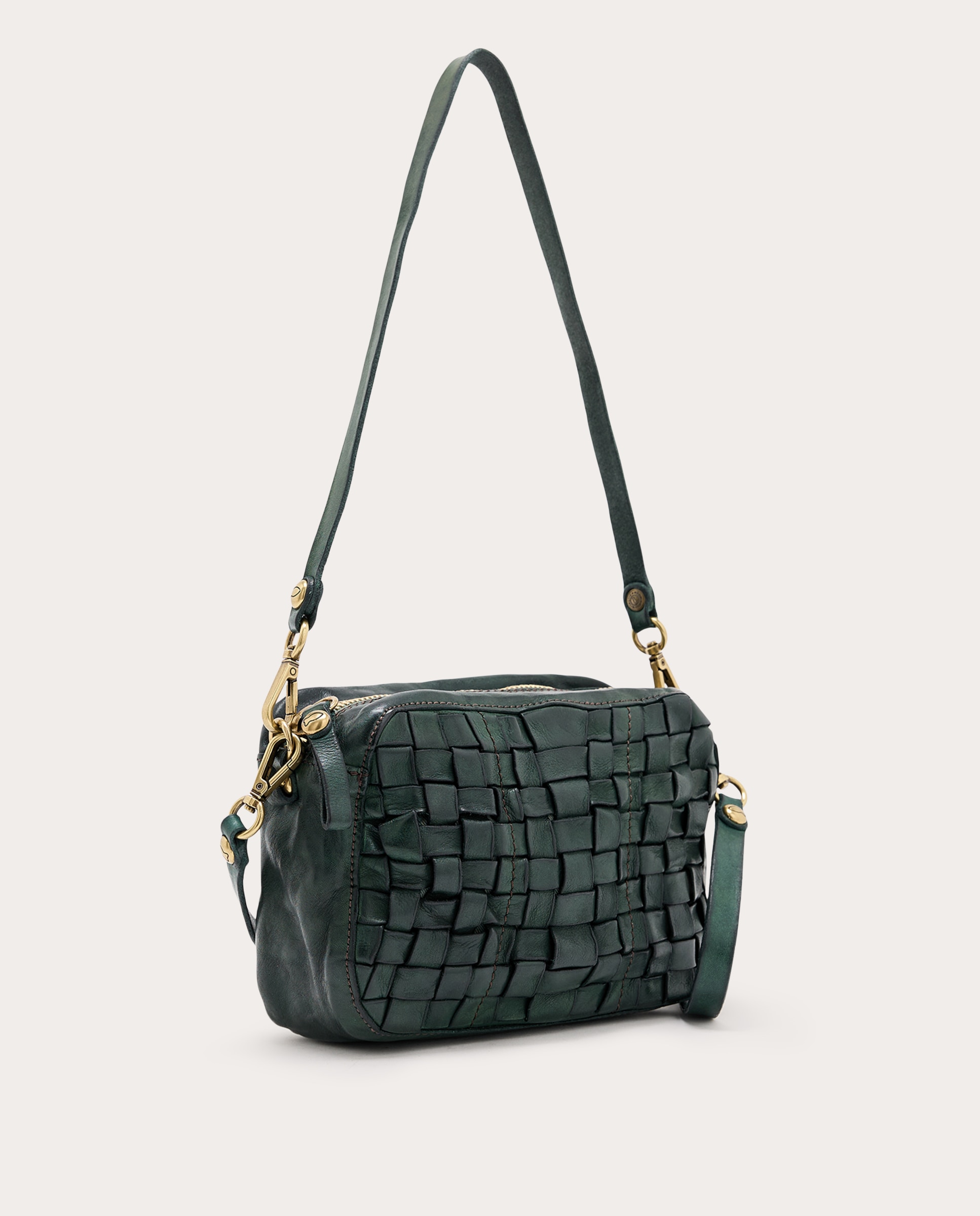Imagen 3 de Bolso bandolera Edera de piel - Verde Verde