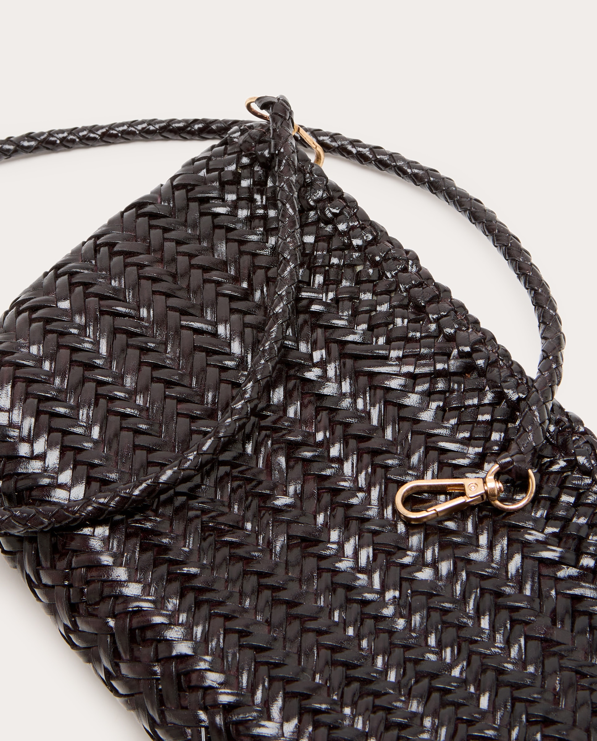 Bolso bandolera Goya de piel - Marrón oscuro Marrón oscuro-3