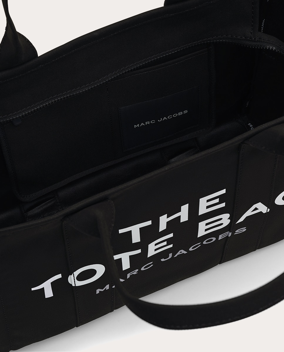 Mala Shopper Large Tipo Tote de Algodão Preto-9