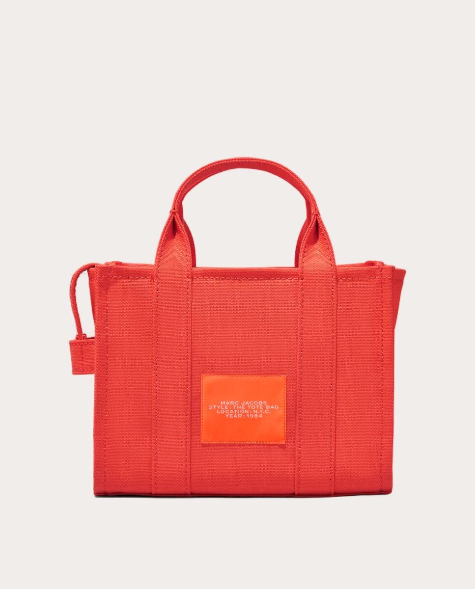 Mala de Mão Tipo Tote Mini em Tecido Laranja-3