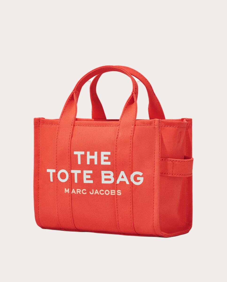 Mala de Mão Tipo Tote Mini em Tecido Laranja-4