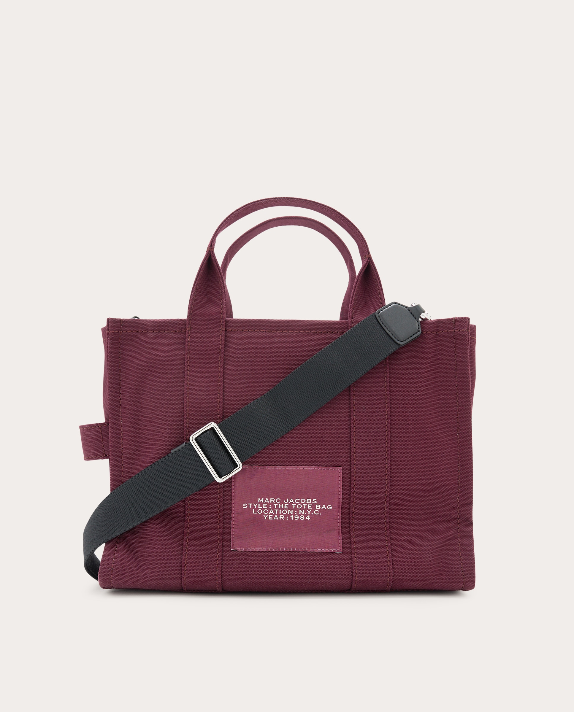 Mala Shopper Tipo Tote Medium em Tecido Bordeaux-2