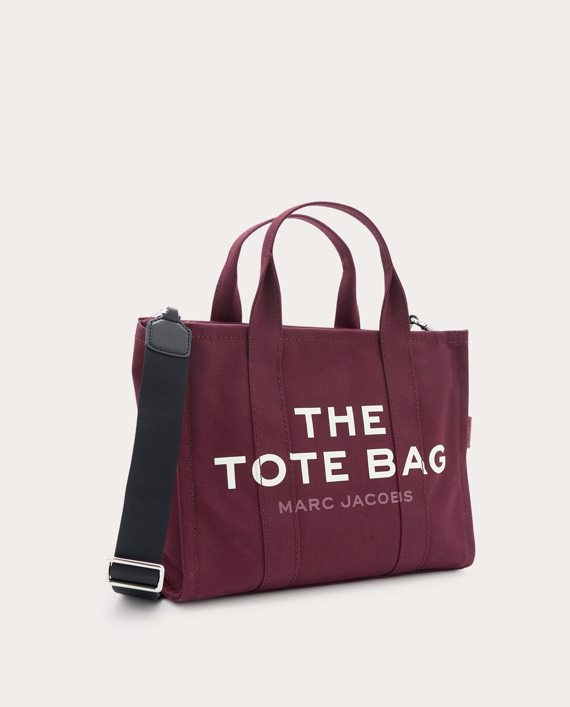 Mala Shopper Tipo Tote Medium em Tecido Bordeaux-3