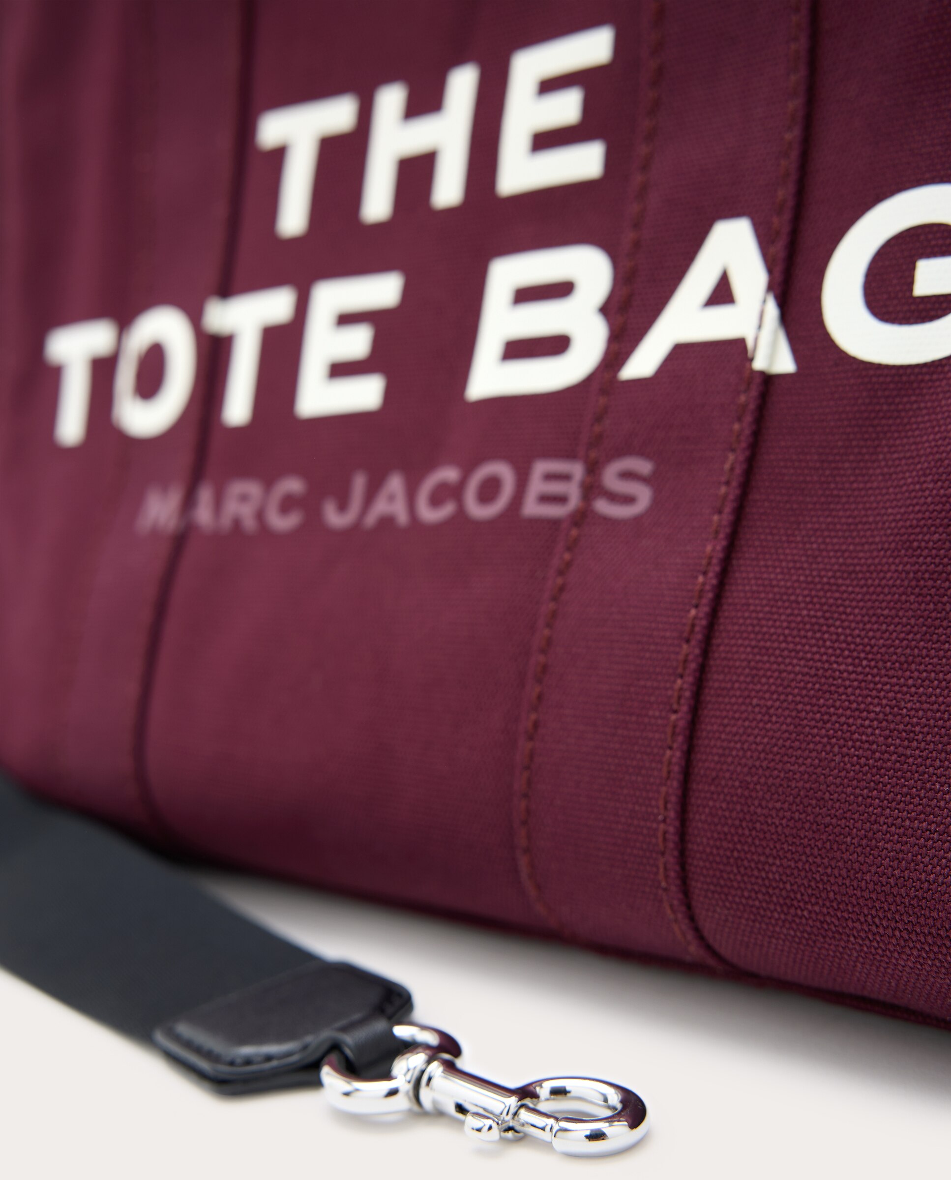 Mala Shopper Tipo Tote Medium em Tecido Bordeaux-5