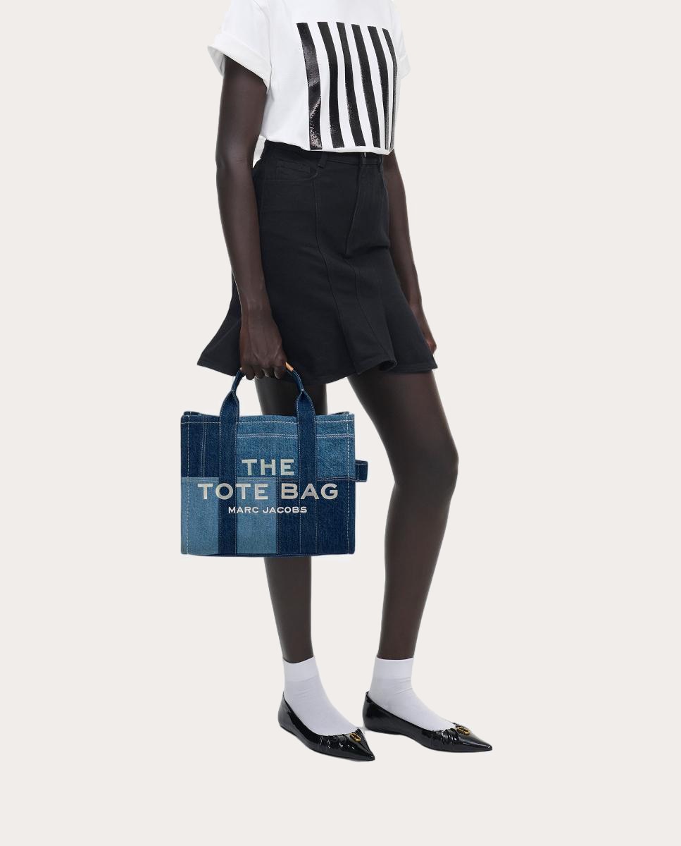 Mala Shopper Tipo Tote Medium Denim Azul-2