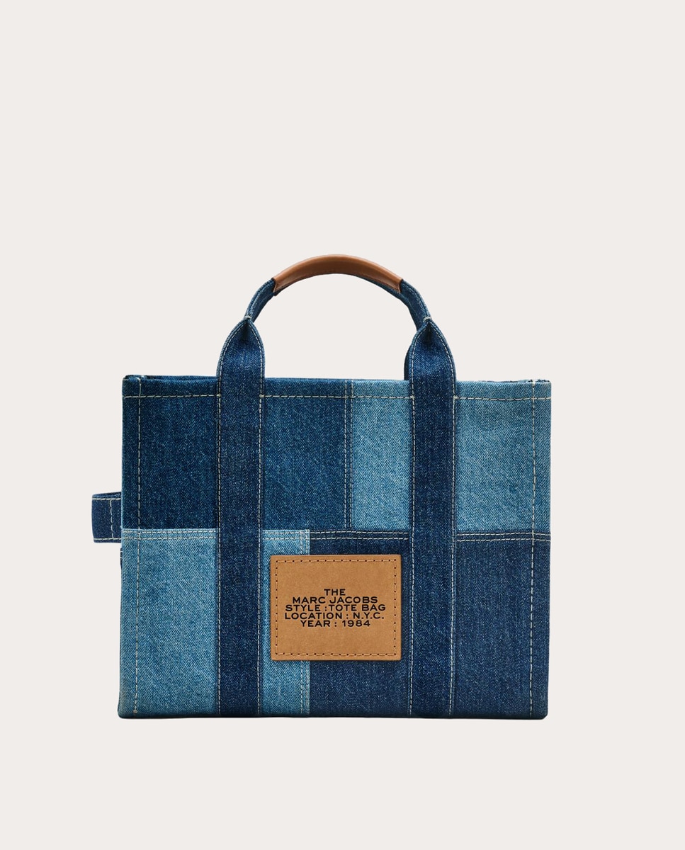 Mala Shopper Tipo Tote Medium Denim Azul-4