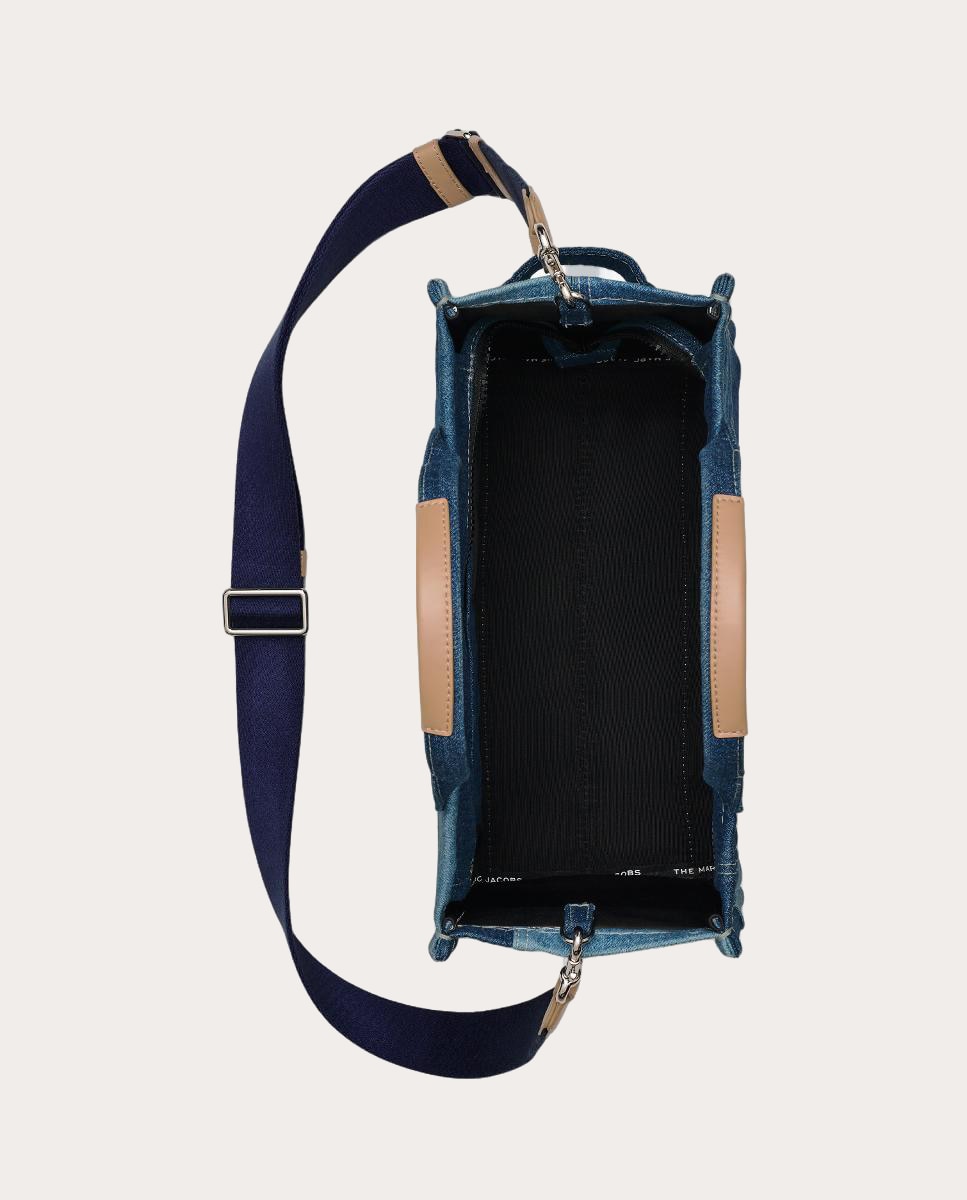 Mala Shopper Tipo Tote Medium Denim Azul-5