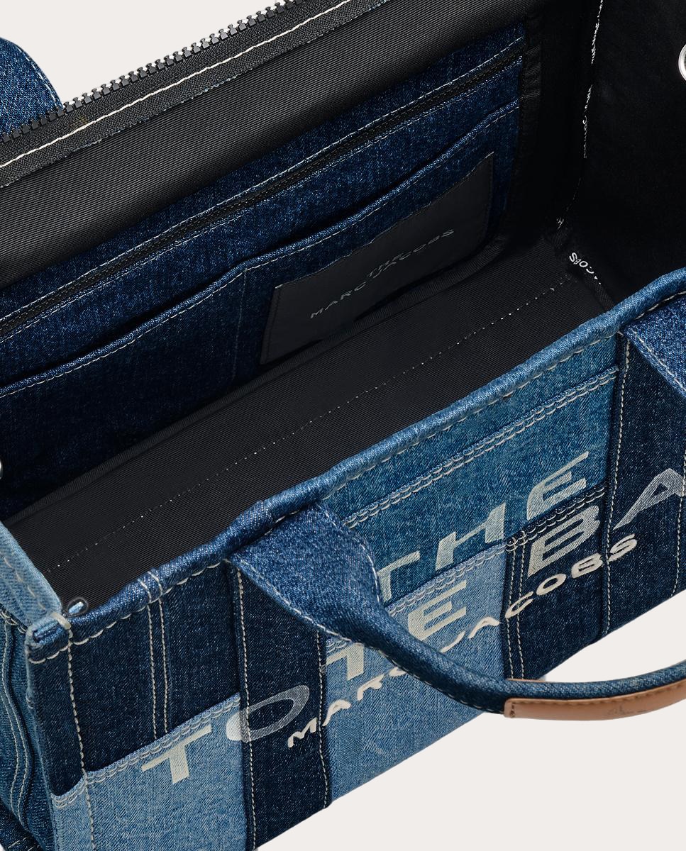 Mala Shopper Tipo Tote Medium Denim Azul-8
