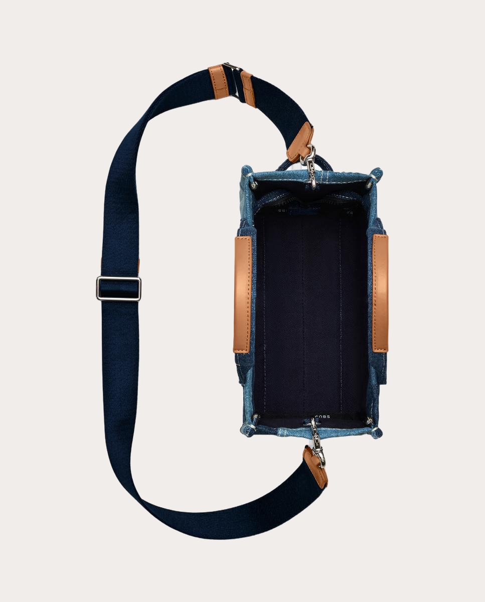 Mala Shopper Tipo Tote Small Denim Azul-6