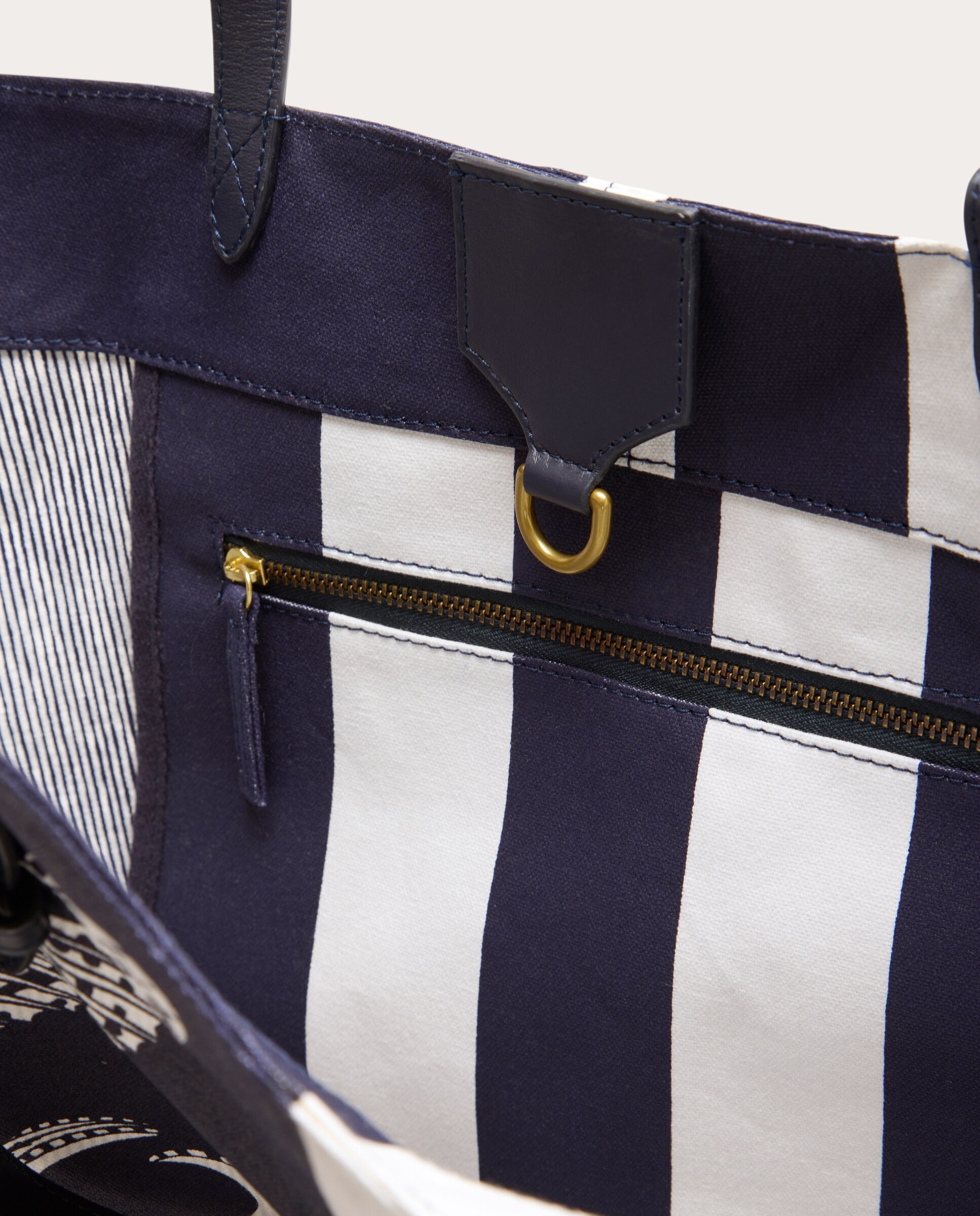 Mala shopper Poseidón de algodão Azul-5