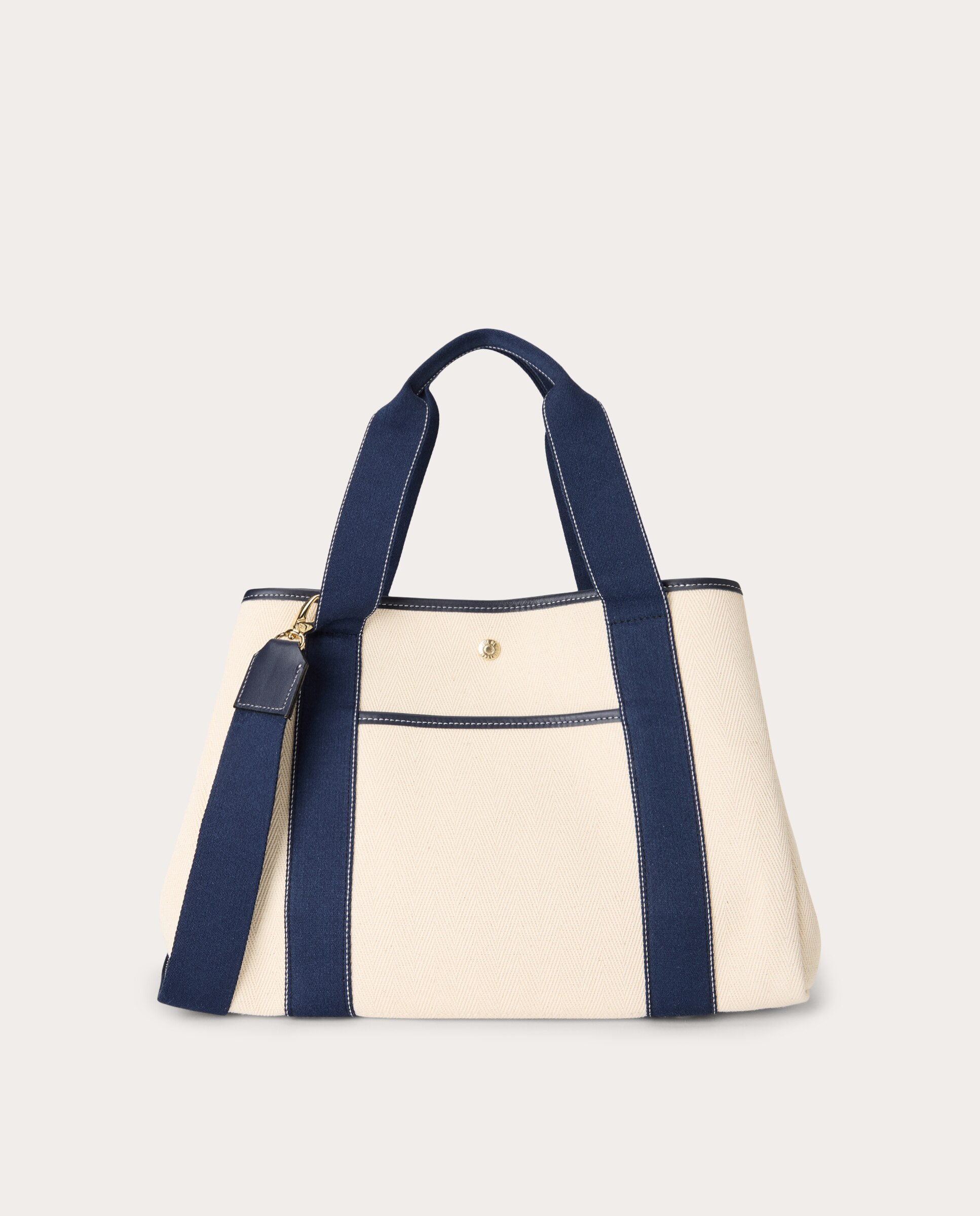 Imagen 0 de Bolso shopping Traversée M pocket textil Azul