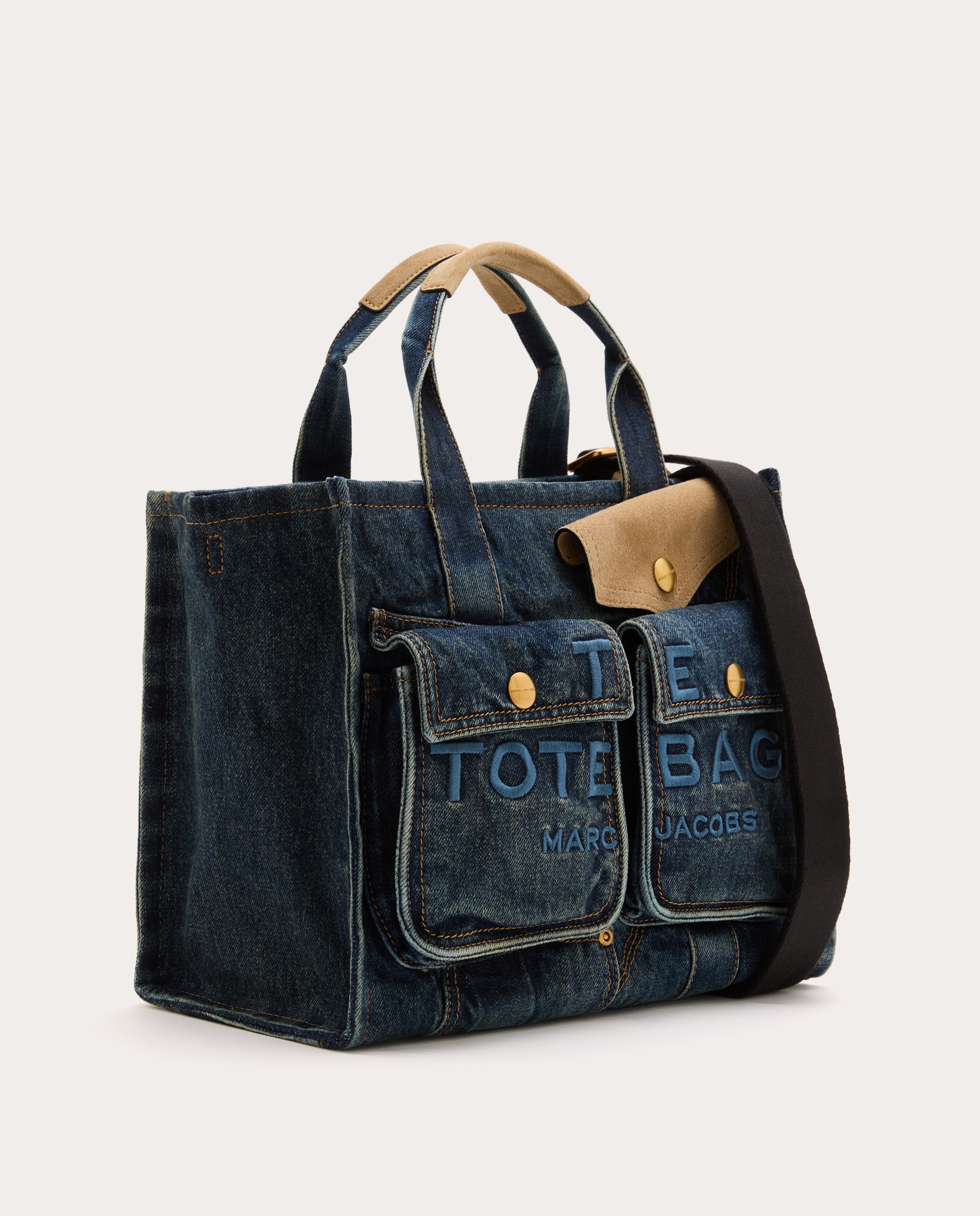 Mala Shopper Denim Azul-3