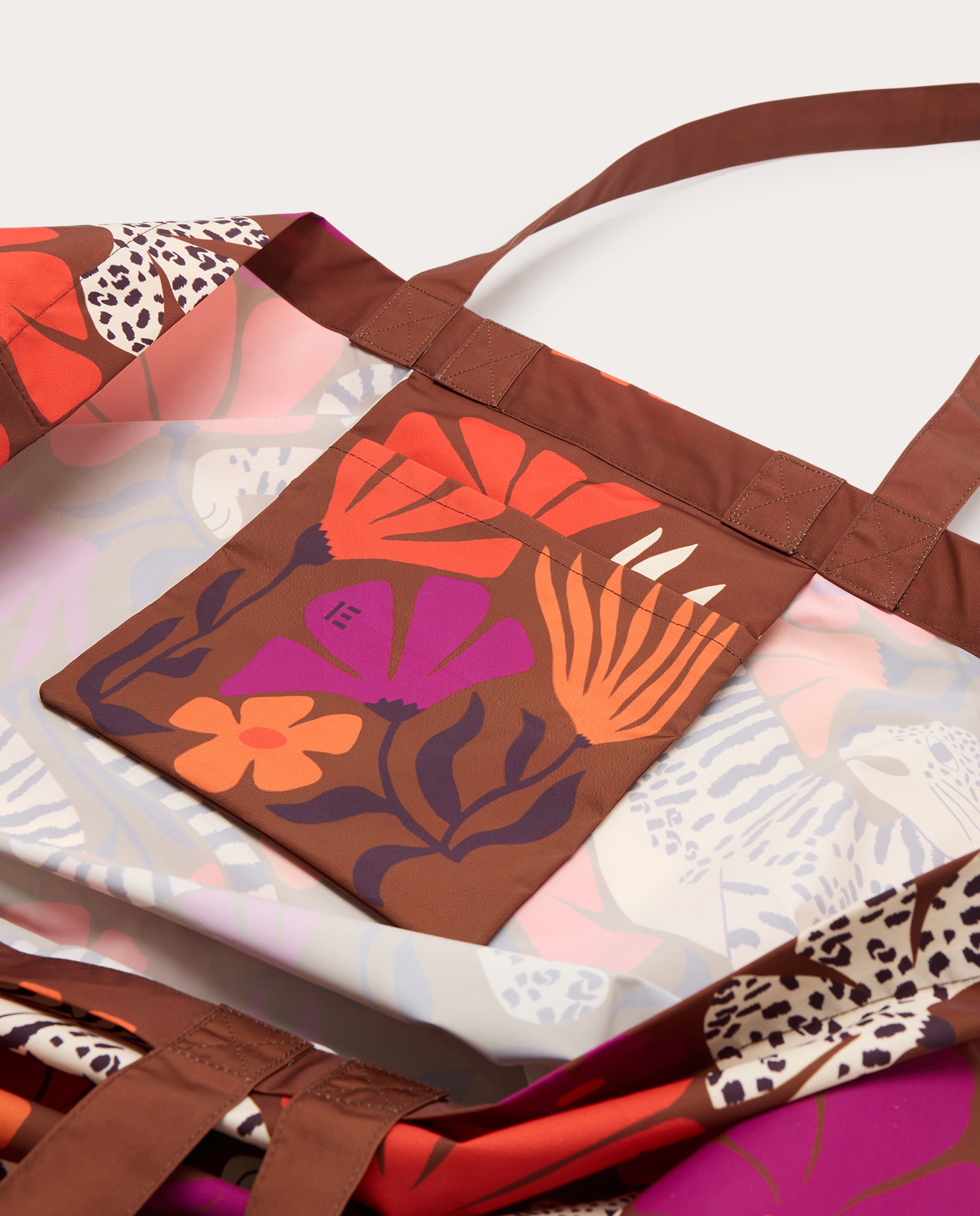 Imagen 4 de Bolso maxi shopper Panteo - Beige Beige