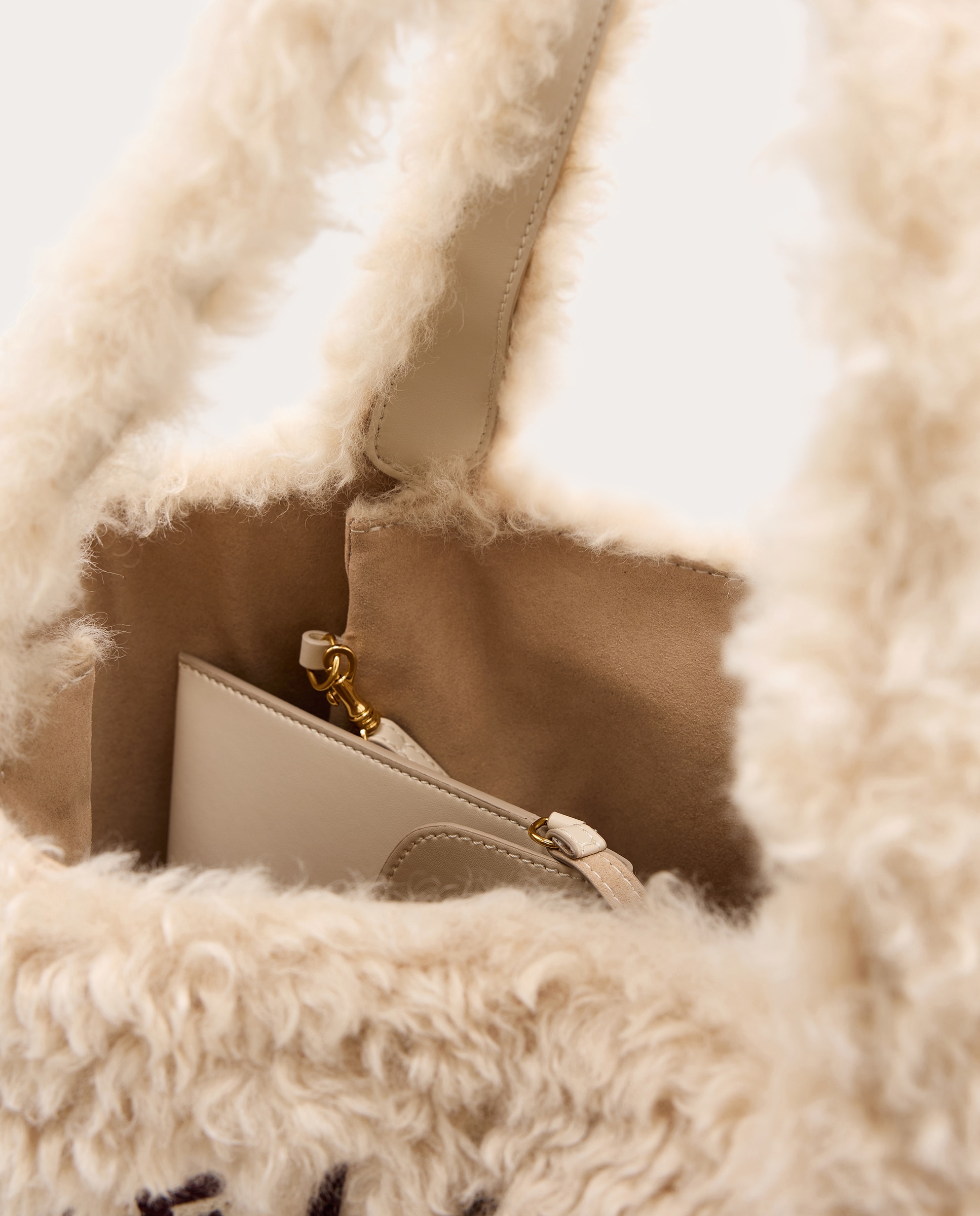 Bolso shopping Logo - Beige Beige-6