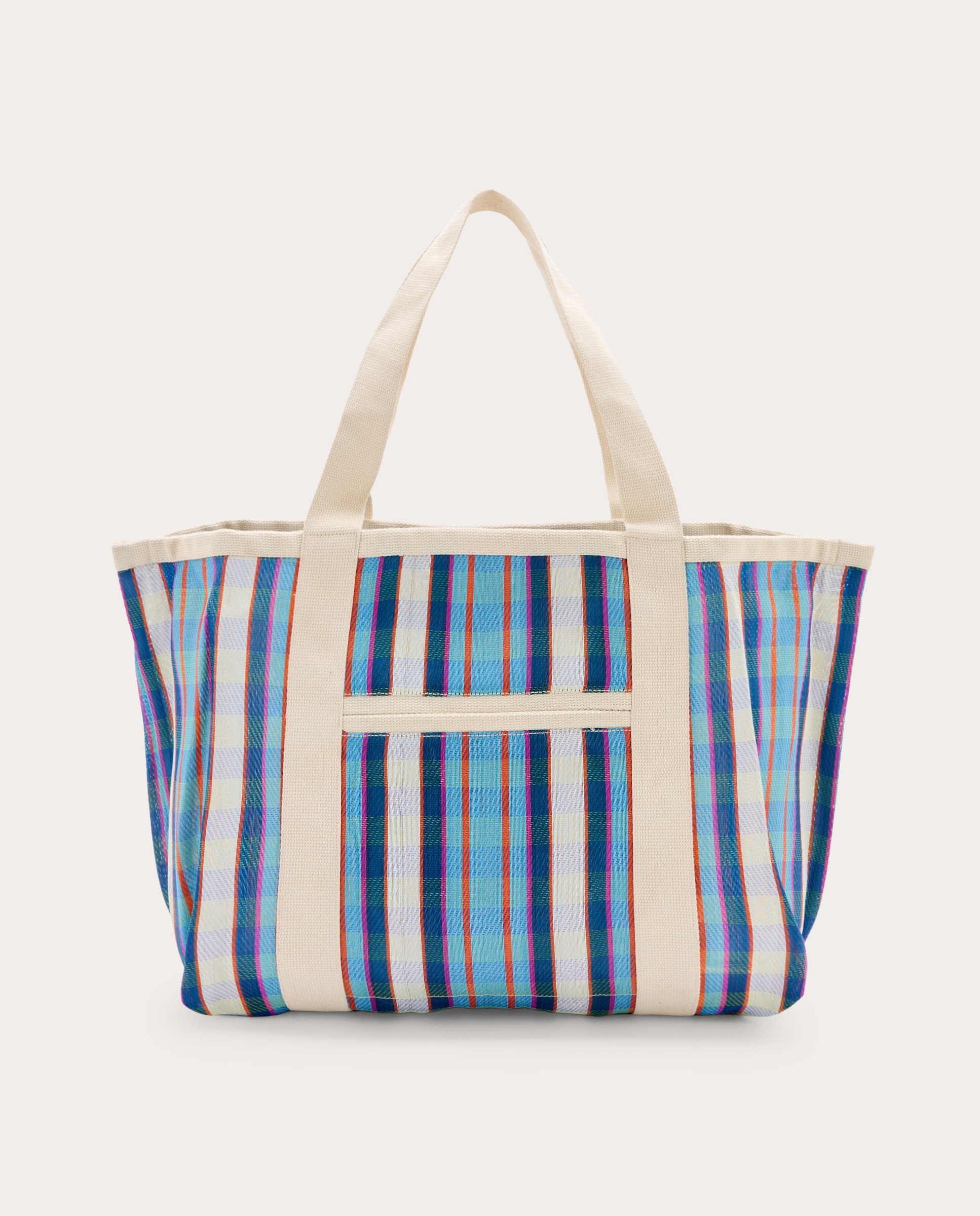 Mala shopper Darwen de tecido Azul-2
