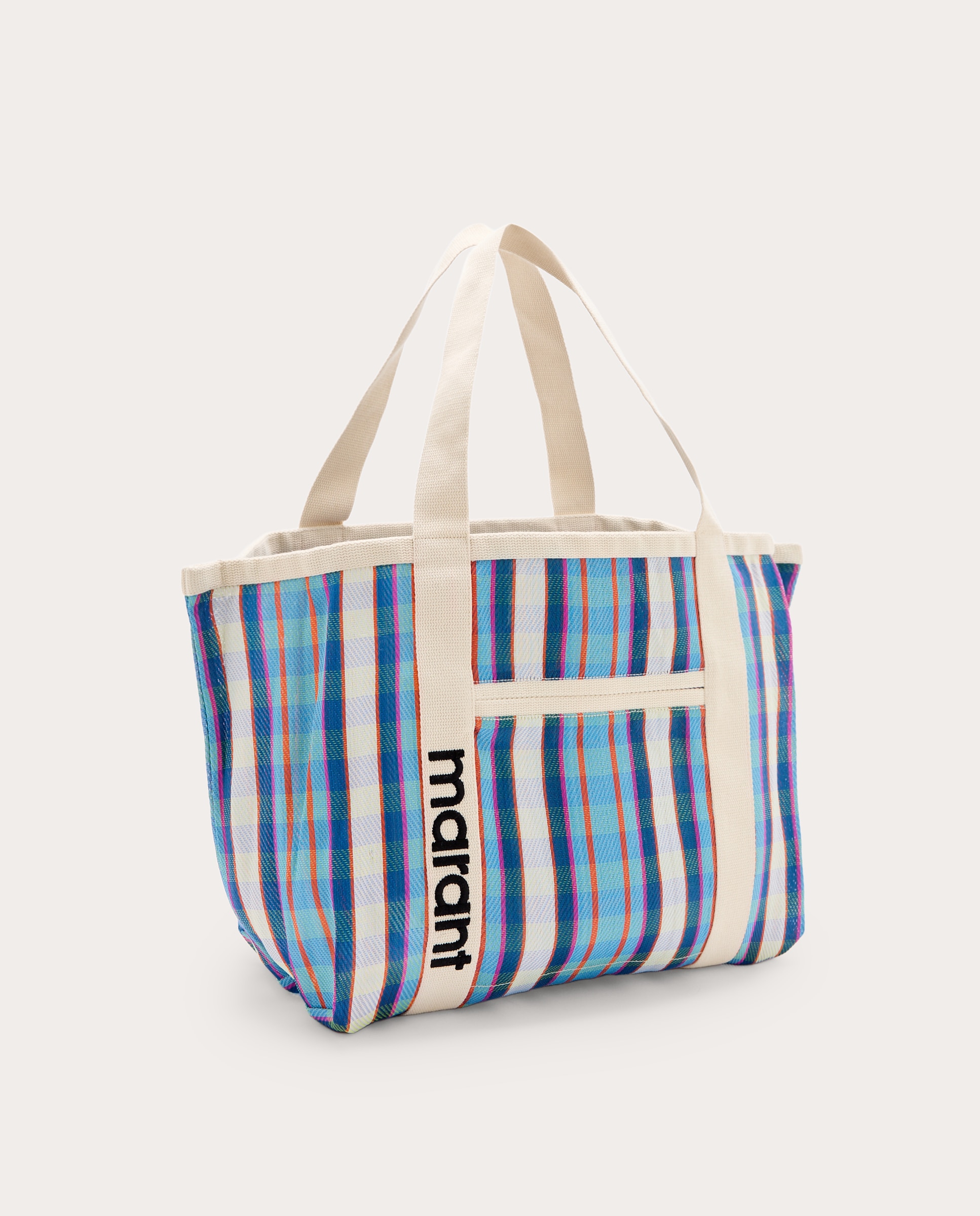 Mala shopper Darwen de tecido Azul-3