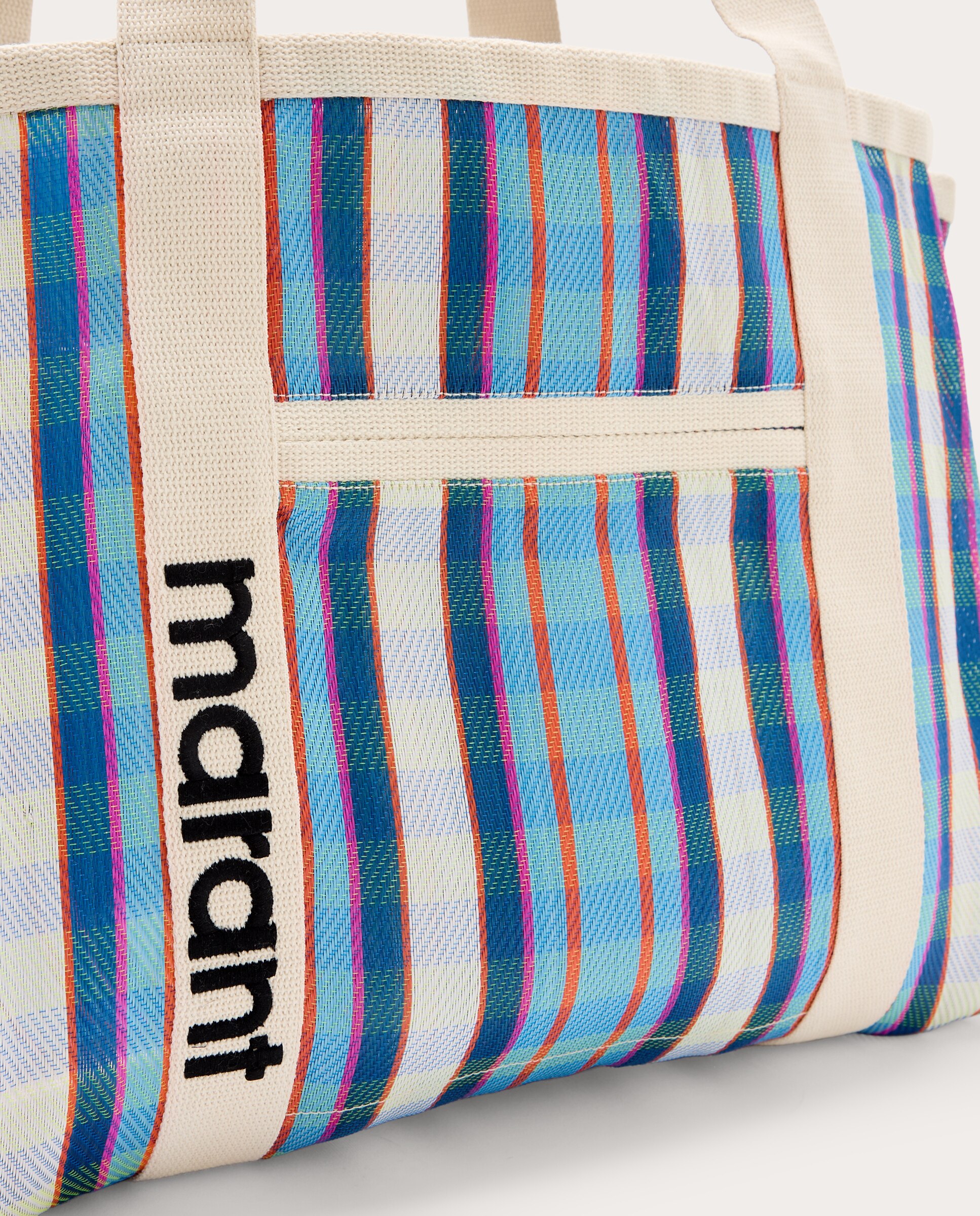 Mala shopper Darwen de tecido Azul-4