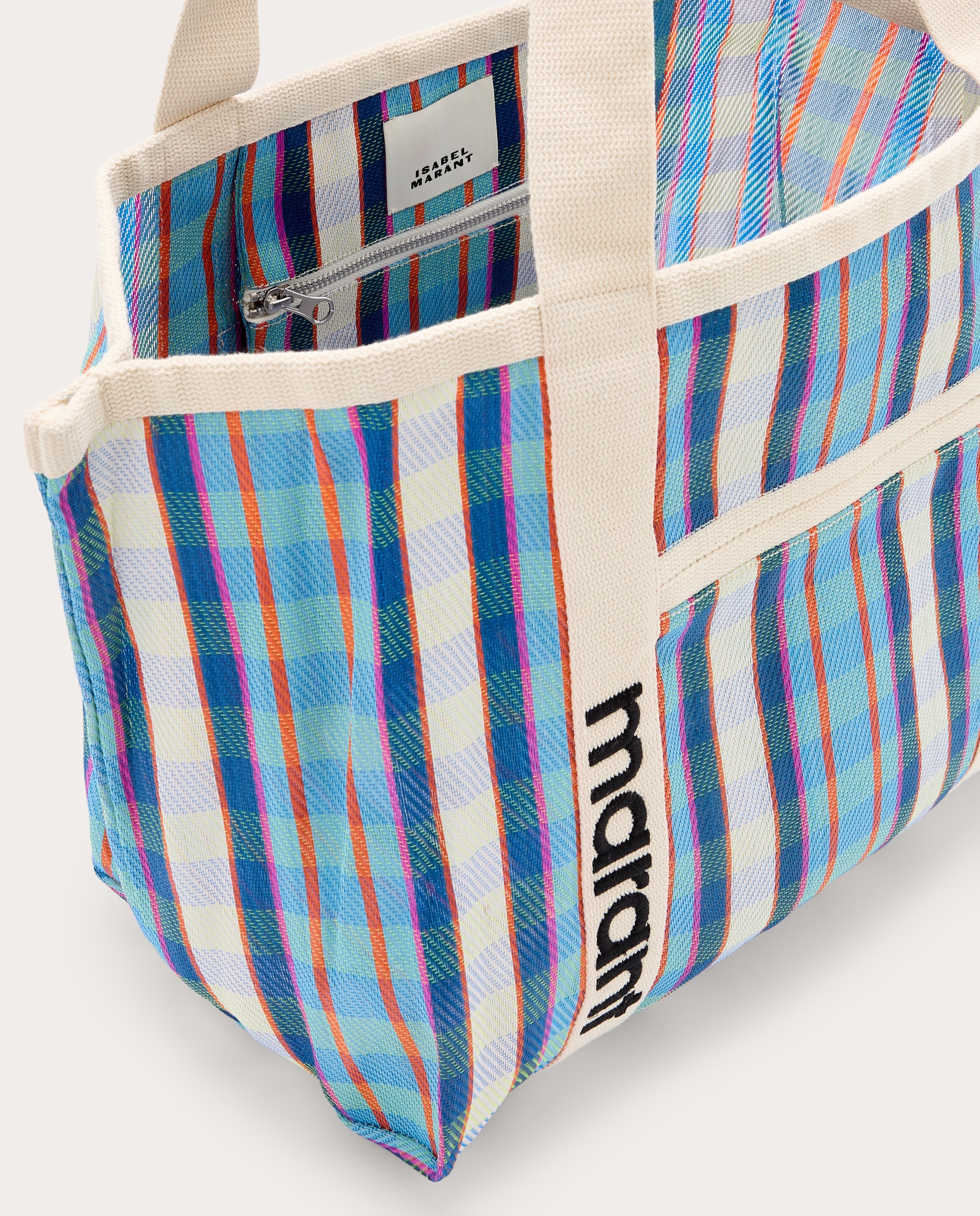 Mala shopper Darwen de tecido Azul-5