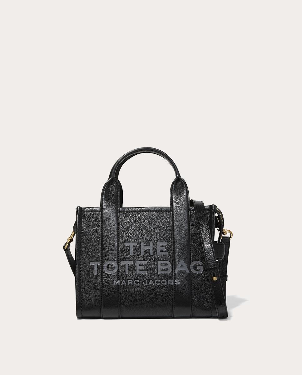 Mala Shopper Tipo Tote Small em Pele Preto-1