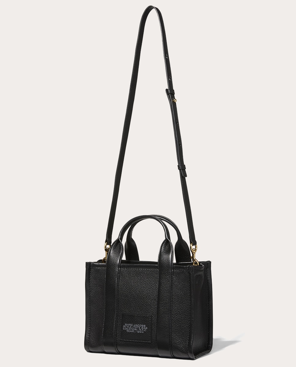 Mala Shopper Tipo Tote Small em Pele Preto-2