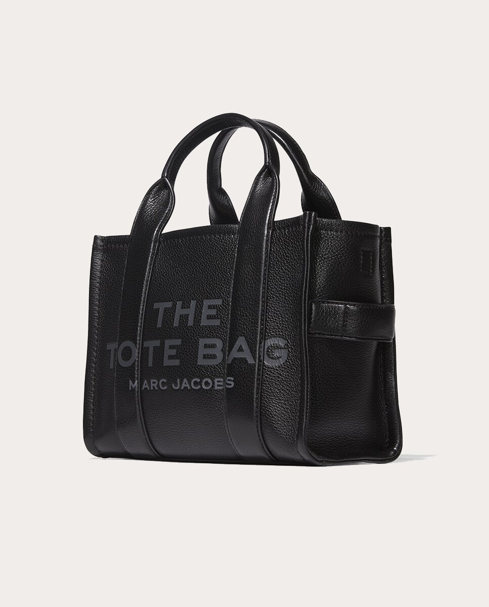 Mala Shopper Tipo Tote Small em Pele Preto-4