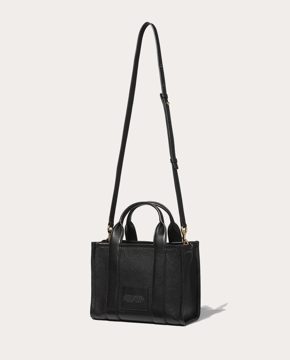 Mala Shopper Tipo Tote Small em Pele Preto-7