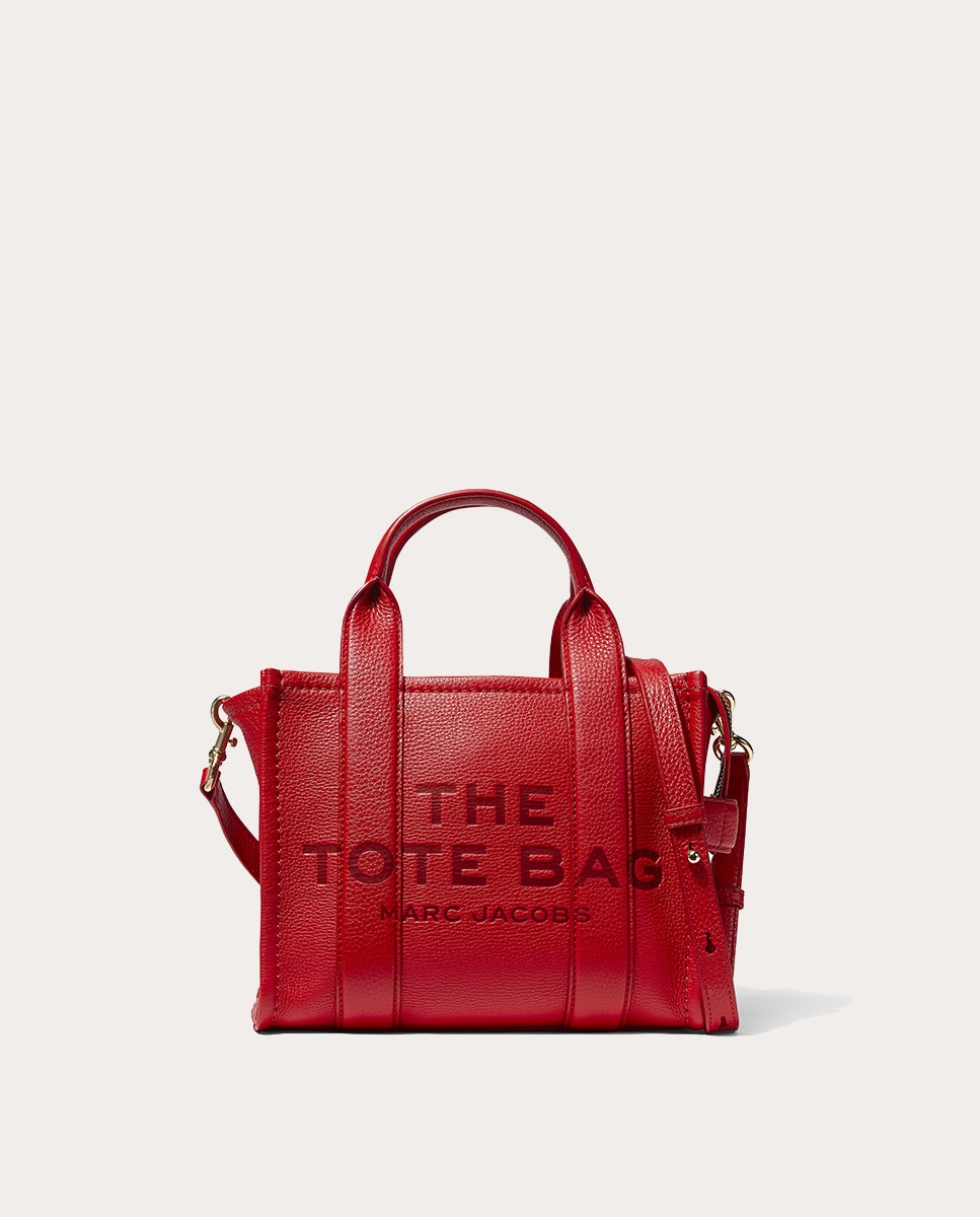 Mala Shopper Traveler Mini em Pele Vermelho-1