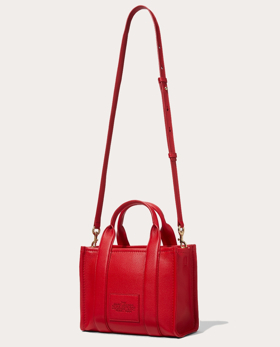 Mala Shopper Traveler Mini em Pele Vermelho-2