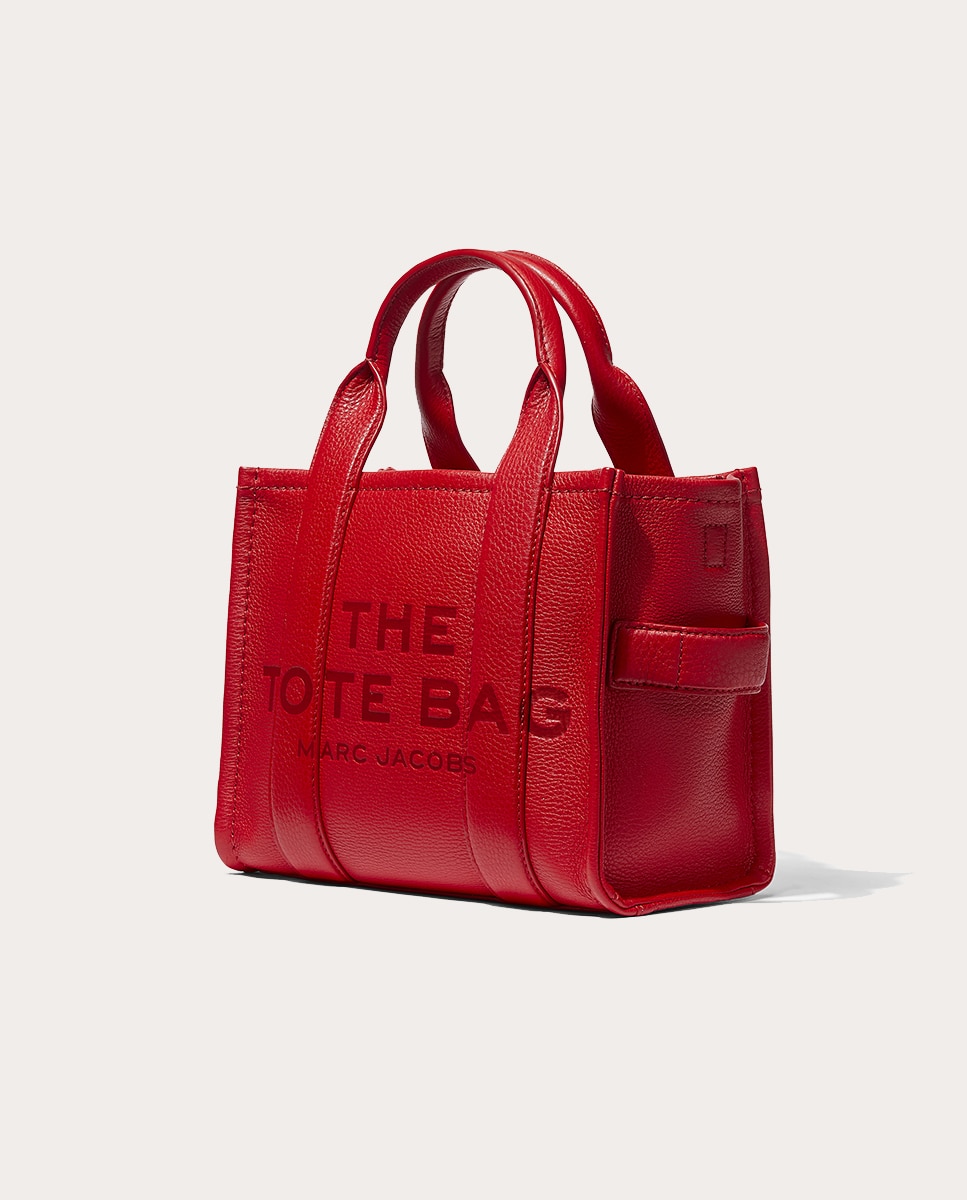 Mala Shopper Traveler Mini em Pele Vermelho-4