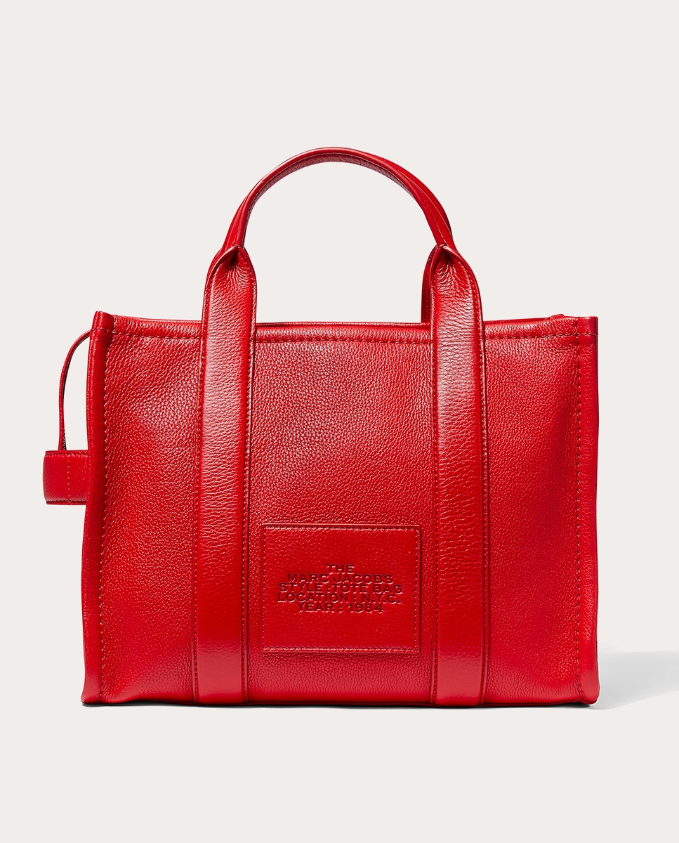 Mala Shopper Tipo Tote Small em Pele Vermelho-2