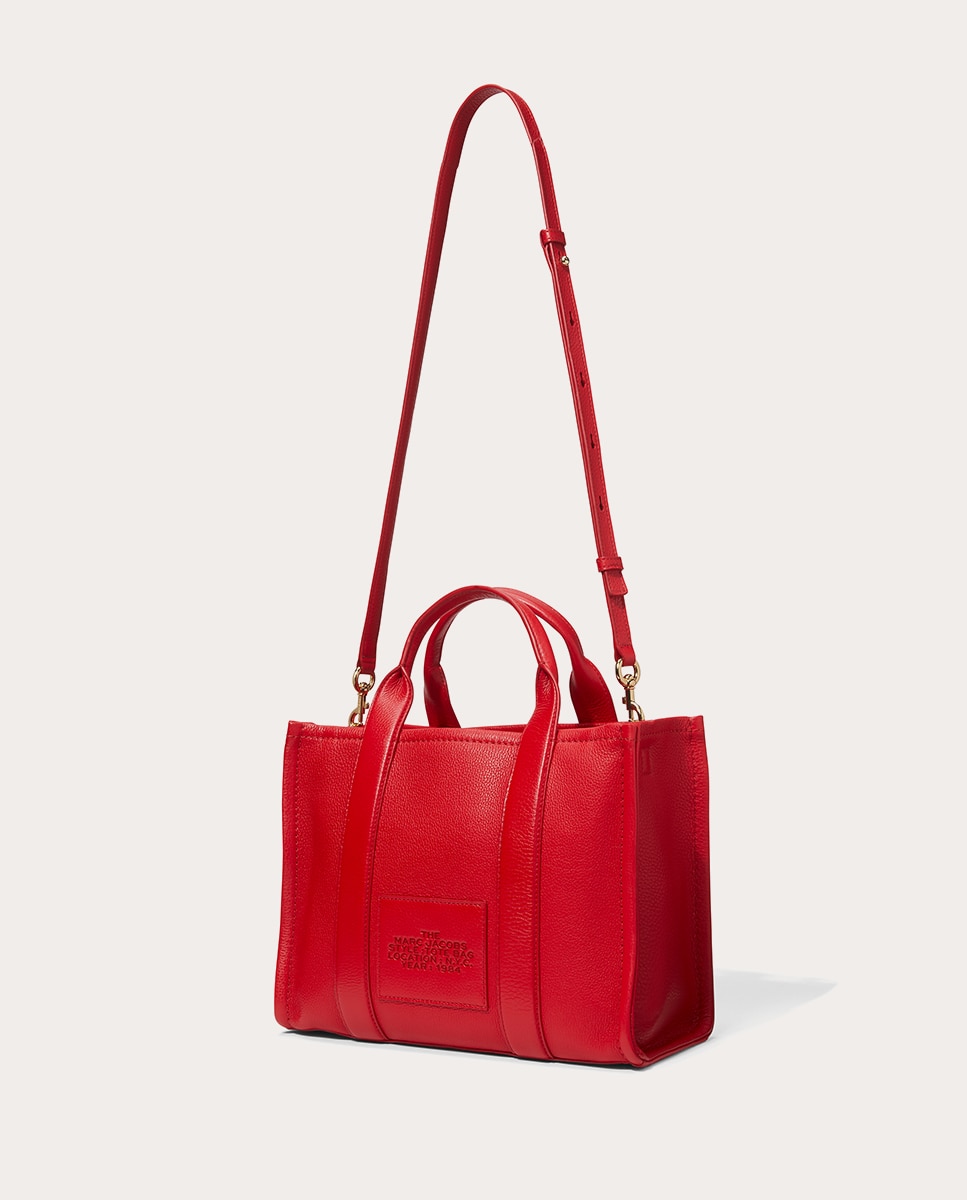 Mala Shopper Tipo Tote Small em Pele Vermelho-4