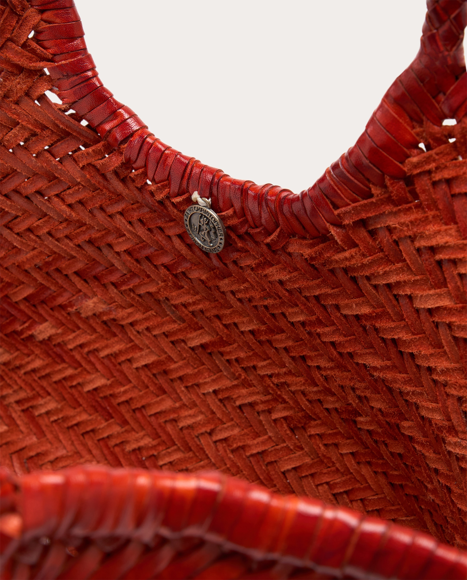 Mala Shopper Nantucket em Pele Laranja-3