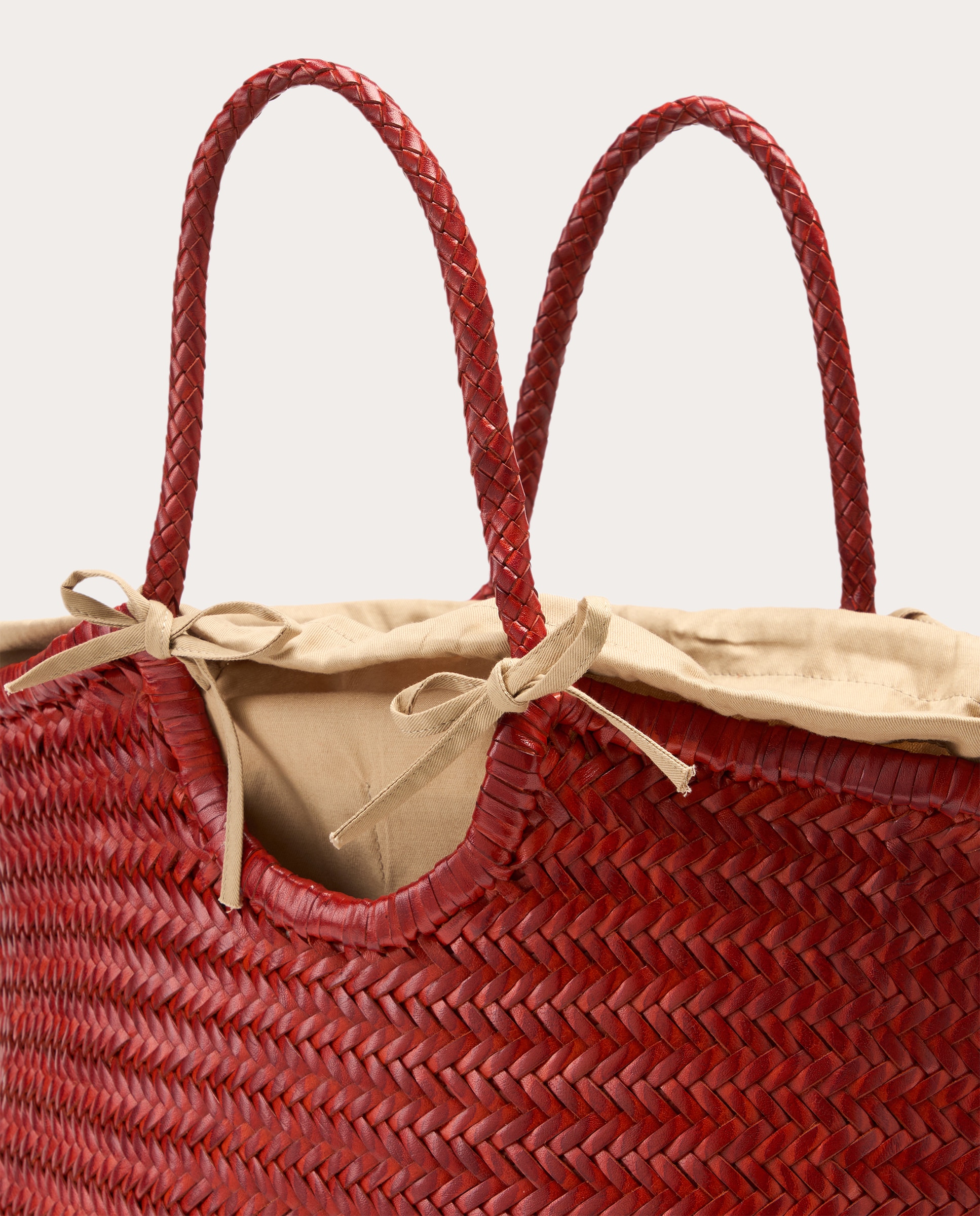 Mala Shopper Nantucket em Pele Laranja-4