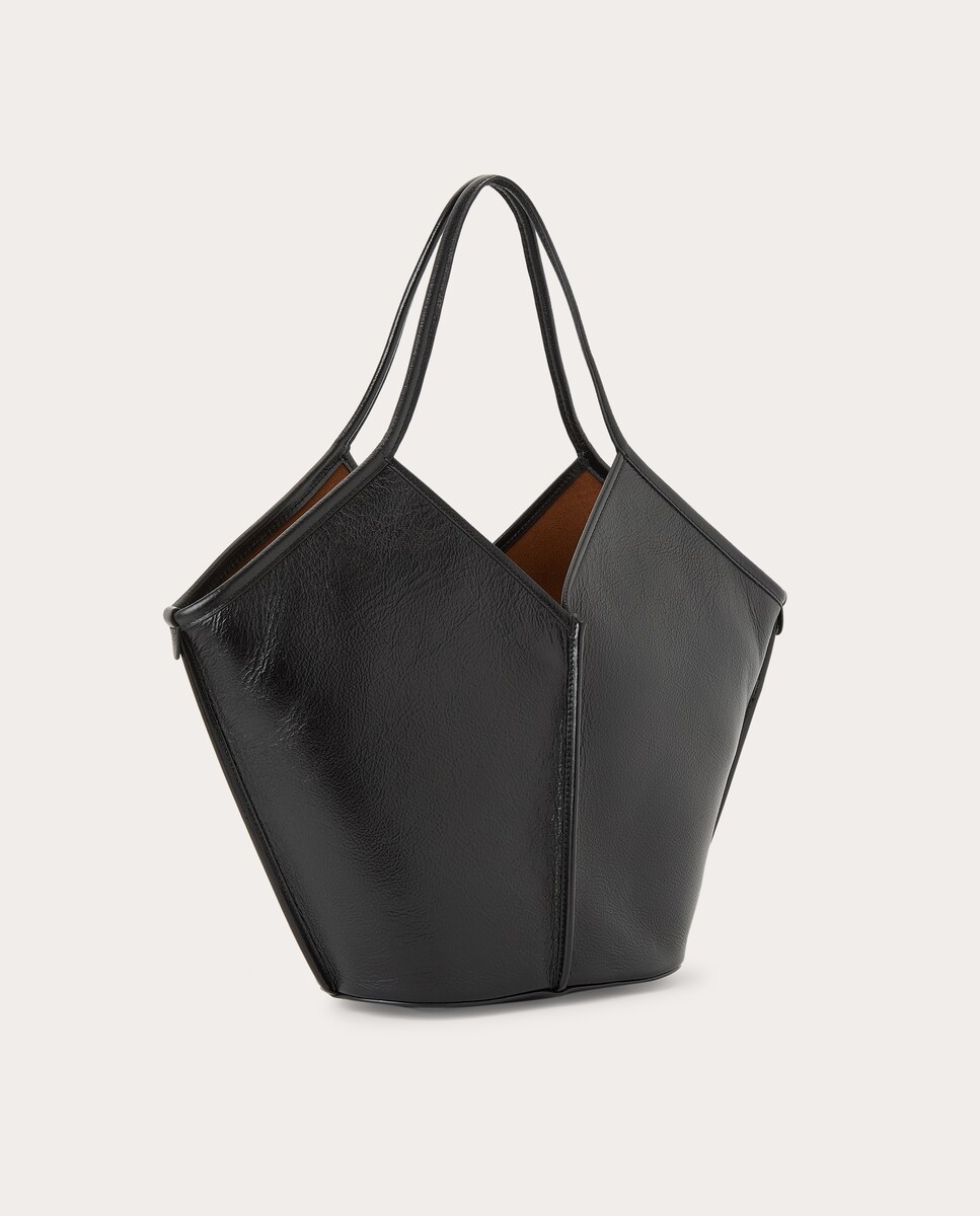 Bolso shopping Calella de piel Negro-2