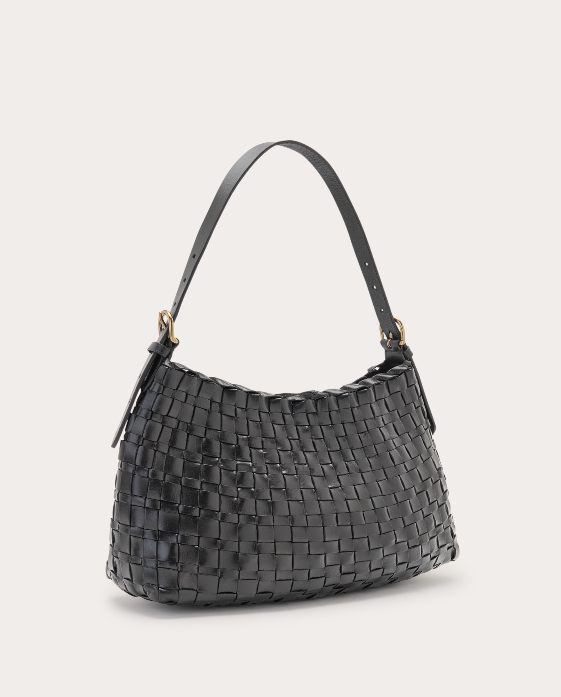 Mala Shopper Hobo Salvage em Pele Preto-2