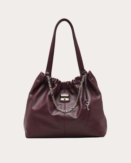 Imagem 0 de Mala de Ombro Tipo Hobo de Camurça