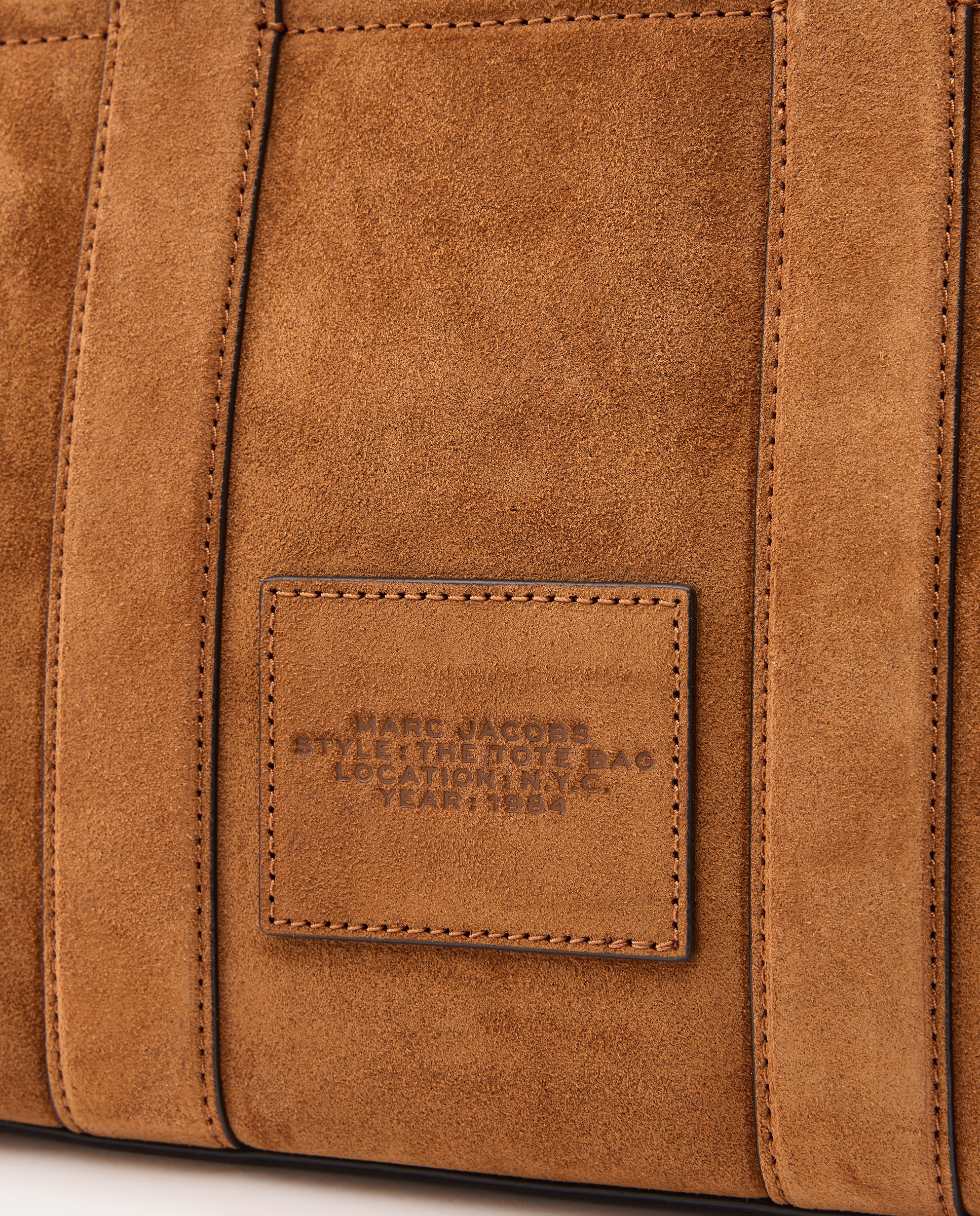 Mala Tote Bag de Camurça Castanho-5