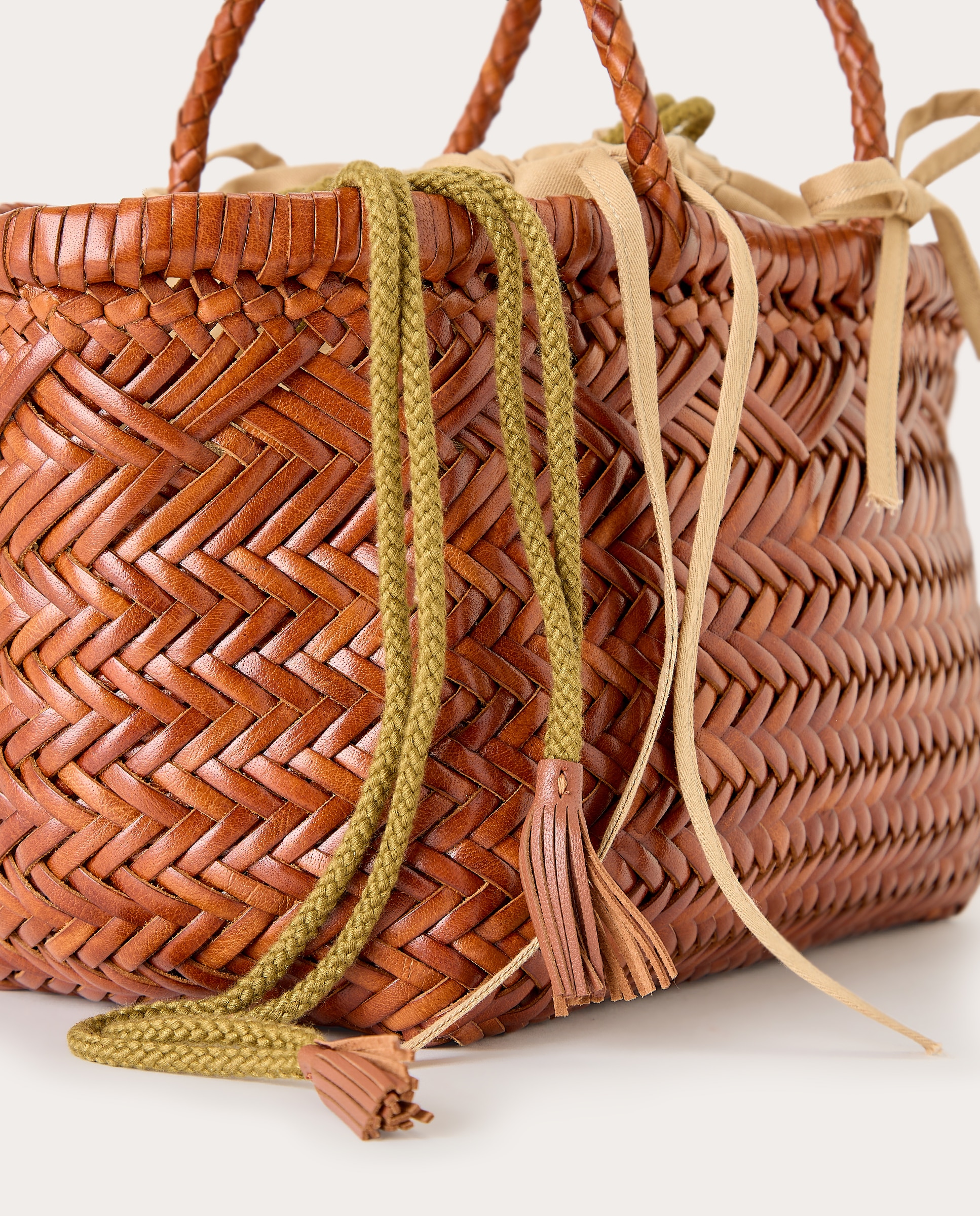 Mala Shopper Bamboo Triple J 6Lines Castanho-claro-3