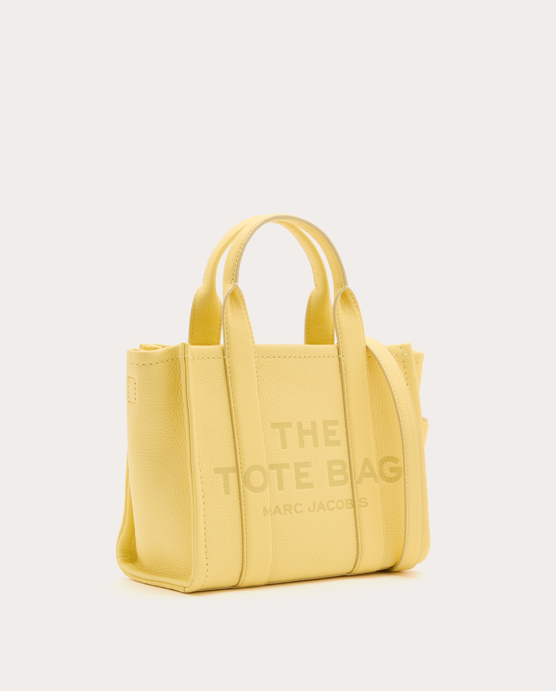Mala Shopper Tote Smal em Pele Amarelo-3
