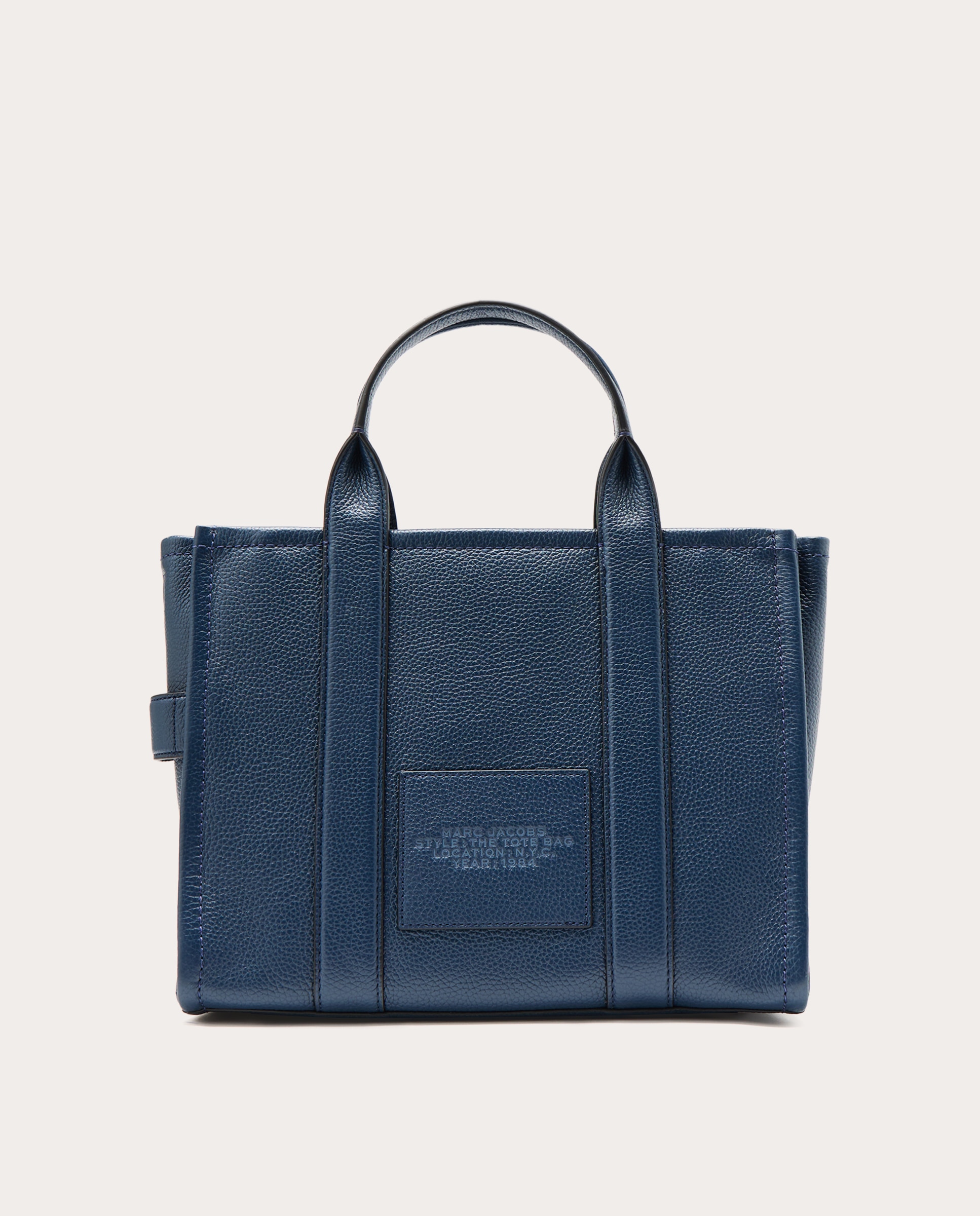 Bolso shopping Tote Medium de piel - Azul marino Azul marino-2