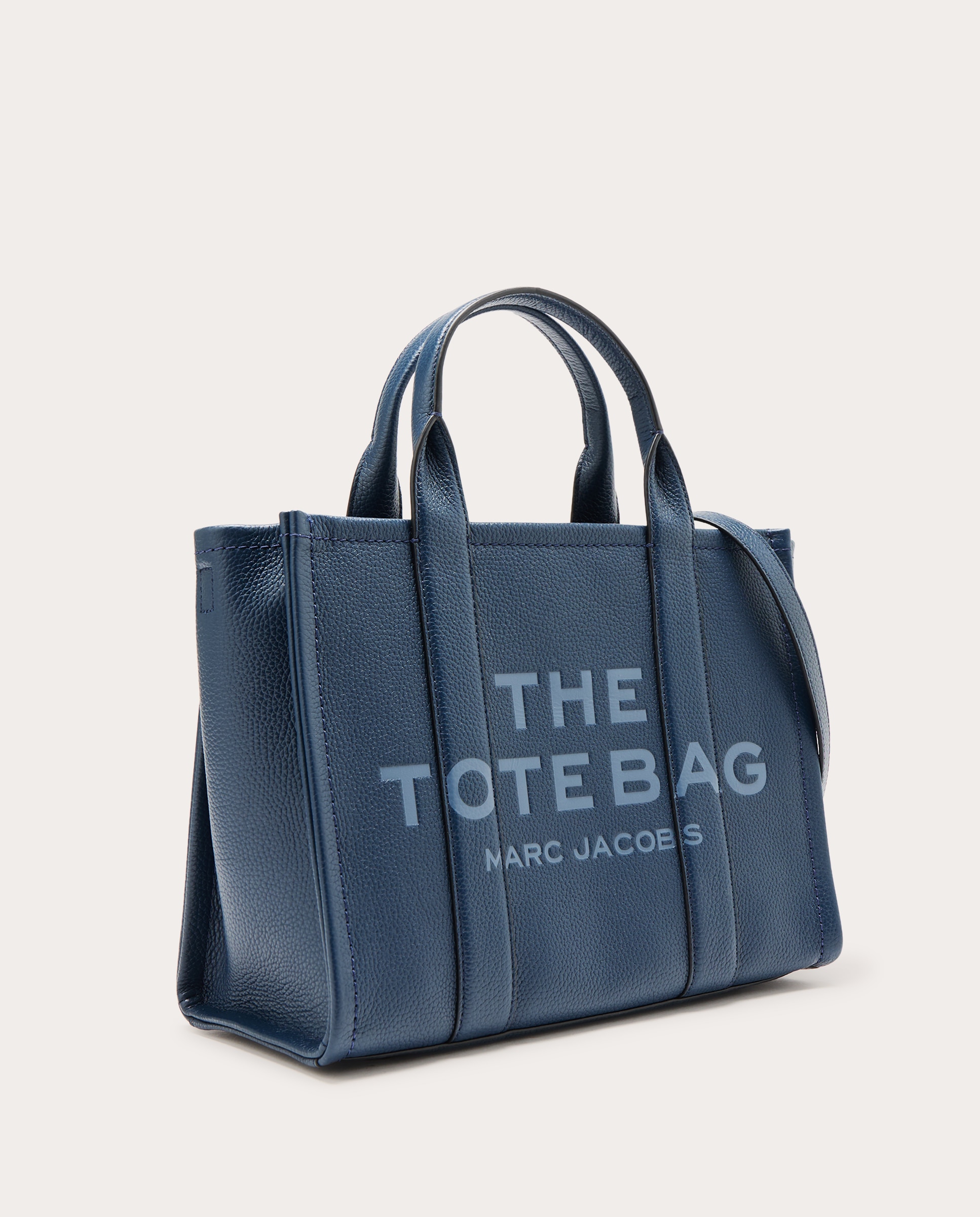 Bolso shopping Tote Medium de piel - Azul marino Azul marino-3