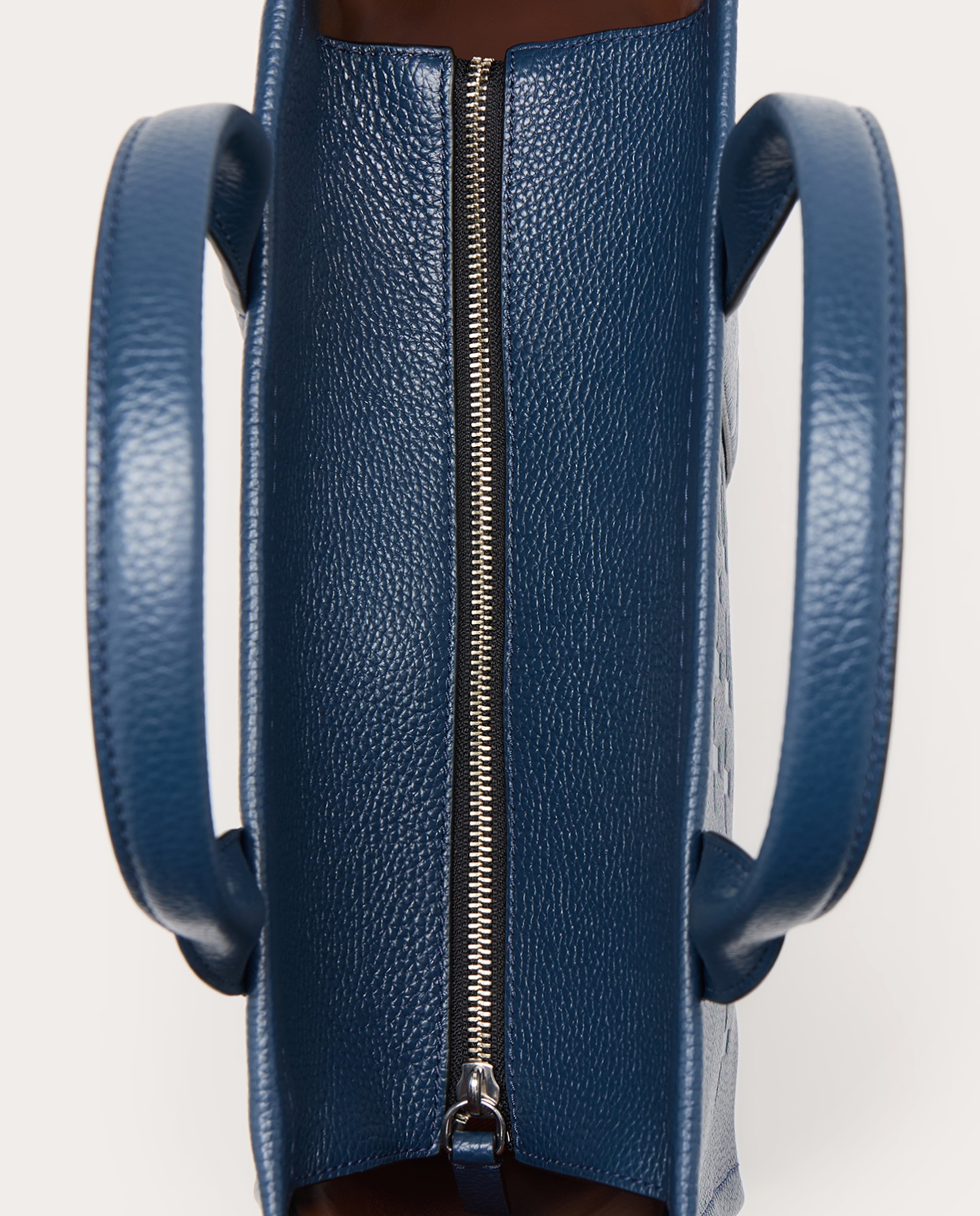 Bolso shopping Tote Medium de piel - Azul marino Azul marino-5